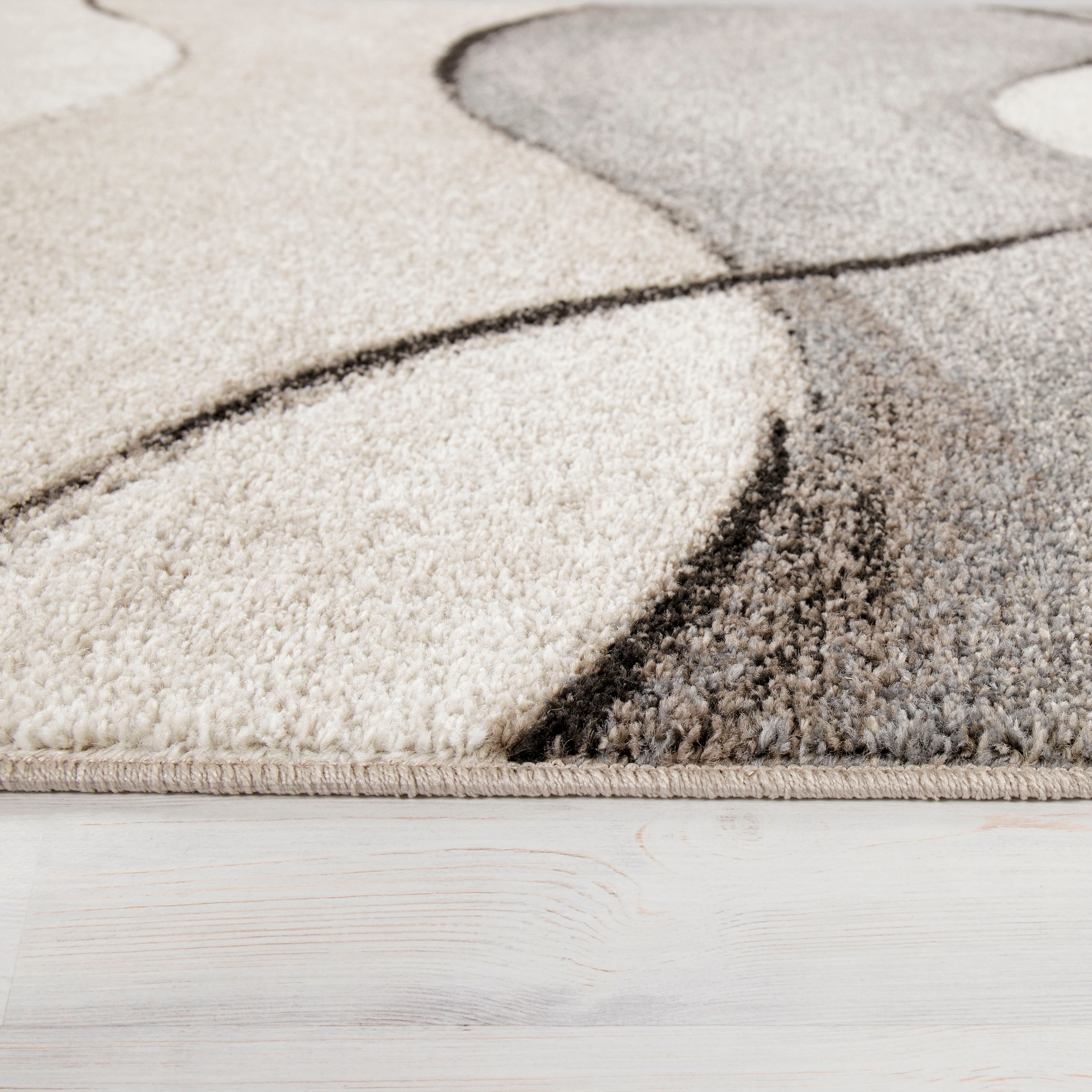 Paco Home Teppich »Elegance 755«, rechteckig, 14 mm Höhe, modernes Wellen-Design, ideal im Wohnzimmer & Schlafzimmer
