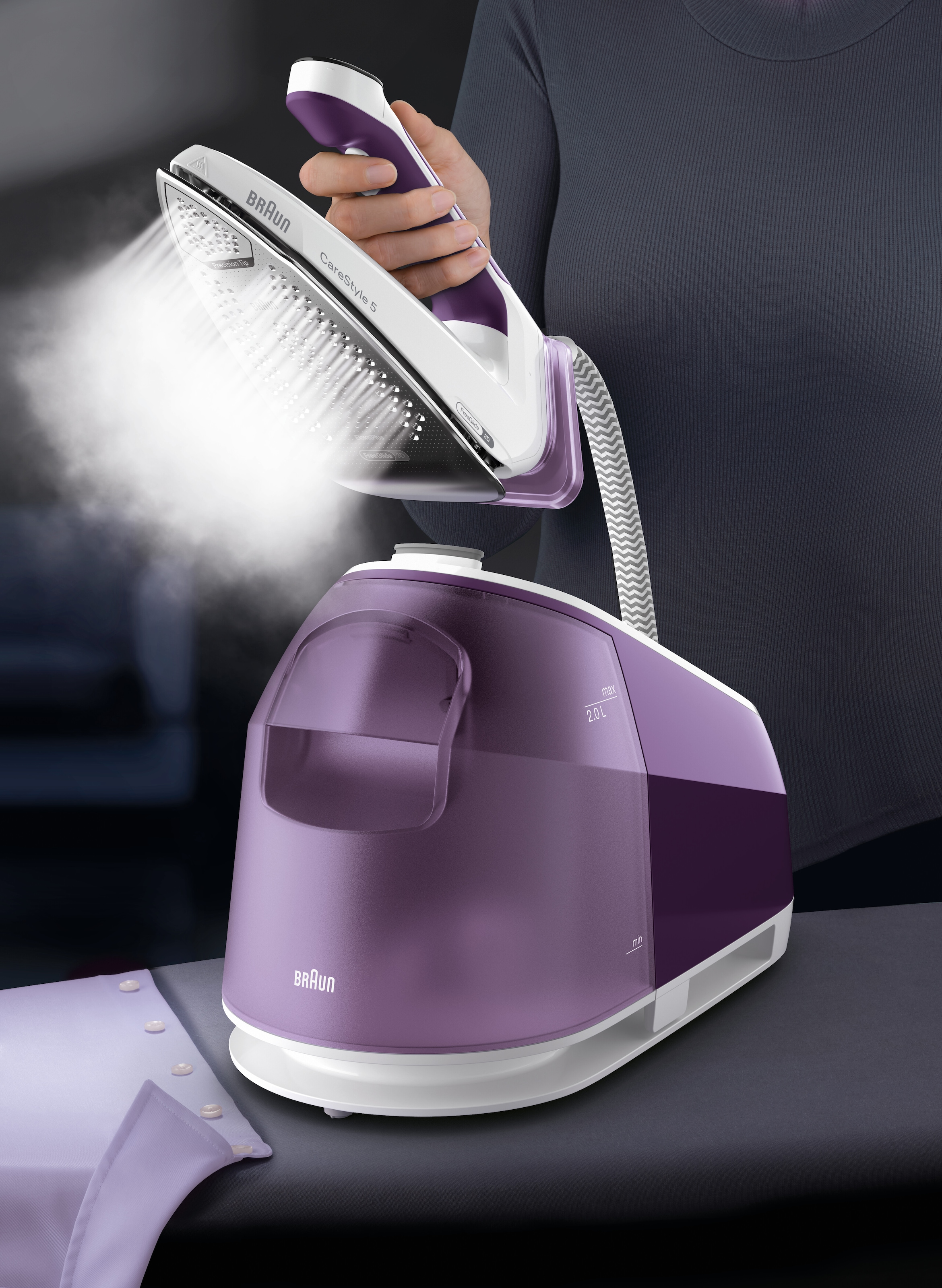 Braun Dampfbügelstation »CareStyle 5 IS 5247 VI«, weiß/violett