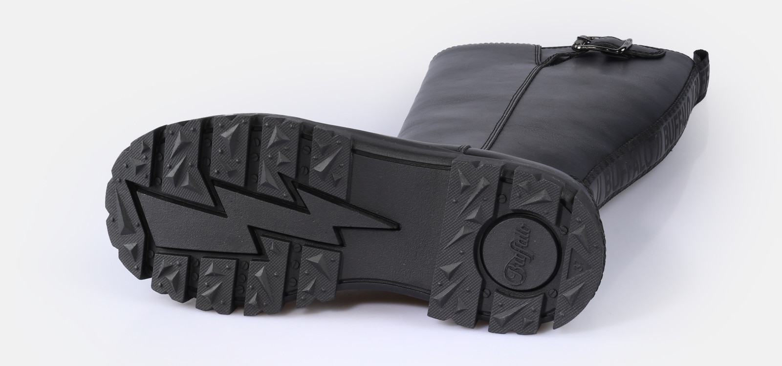 Buffalo Stiefel »ASPHA RIDING BOOT HI«  , Plateau, Langschaftstiefel, Reitstiefel mit verstellbaren Schnallen