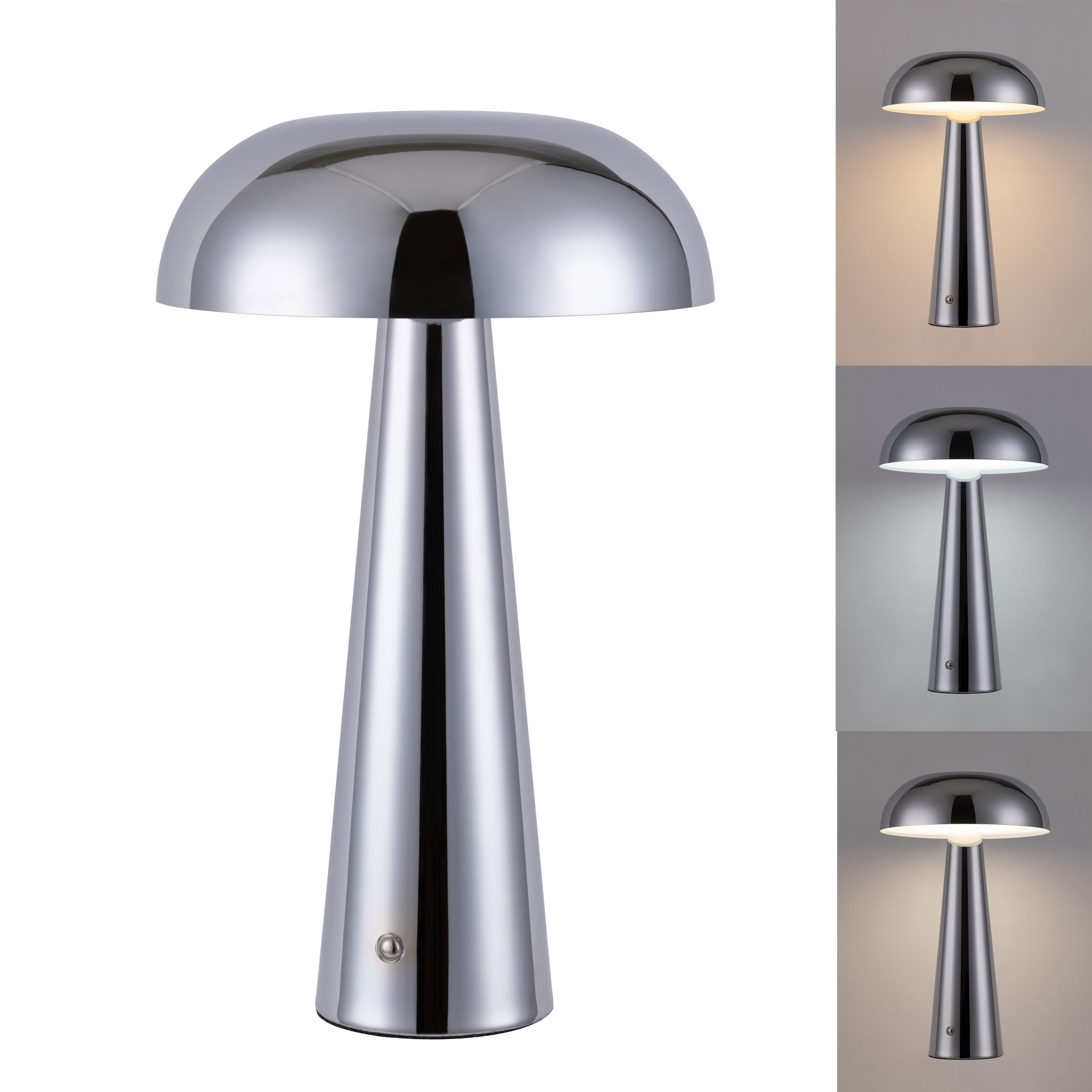 OTTO home LED Tischleuchte »Katniss - Akkuleuchte« LED-Modul 1 Stk. warmweiß - kaltweiß Dimmbar, Farbwechsel, 2600 mAh Akku, USB-C, Akkulampe, Tischlampe