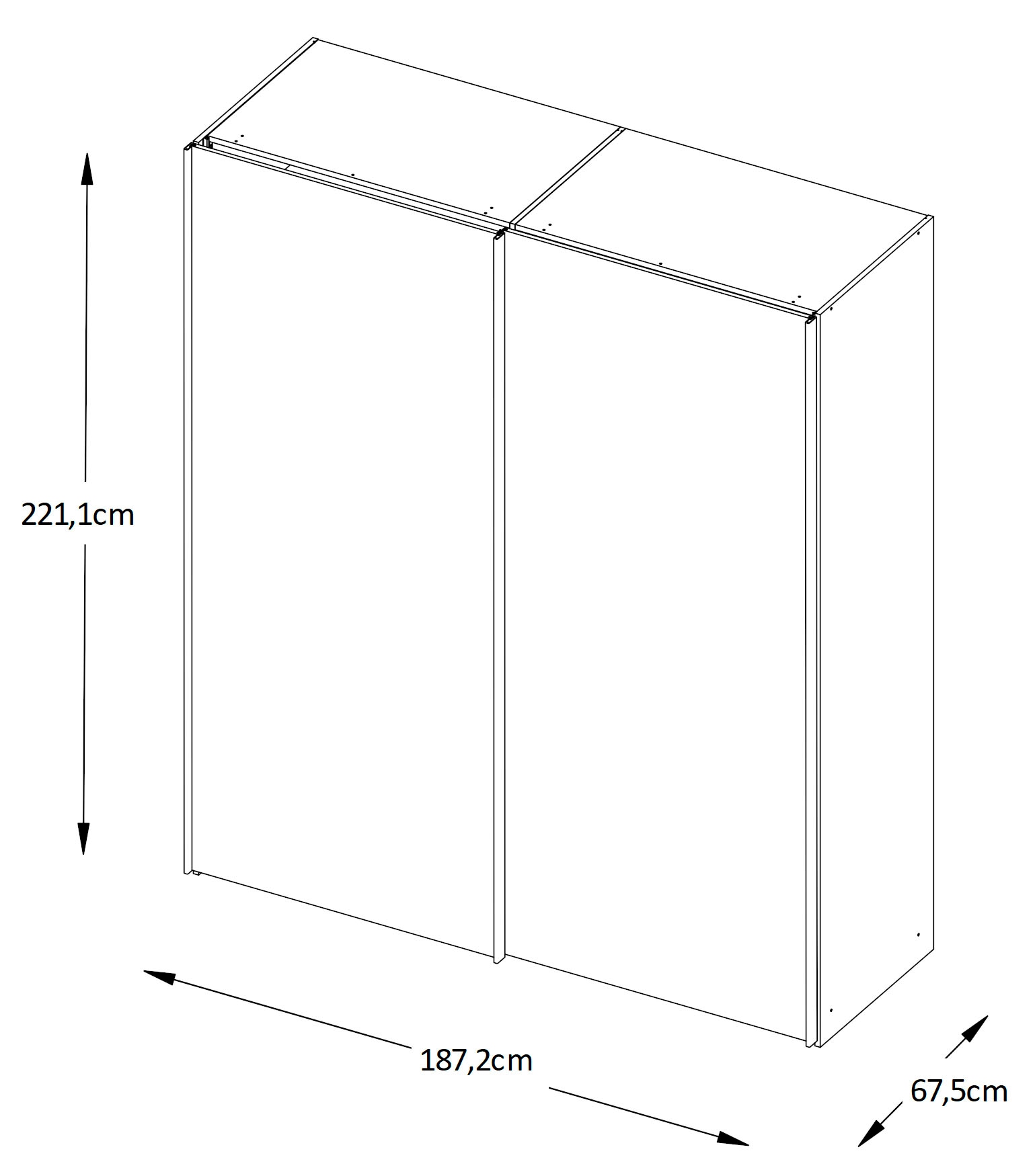 STAUD Schwebetürenschrank »Sinfonie Plus, edles Design in hochwertiger Qualität, Made in Germany« Mit vier verschiedenen Ausstattungsvarianten