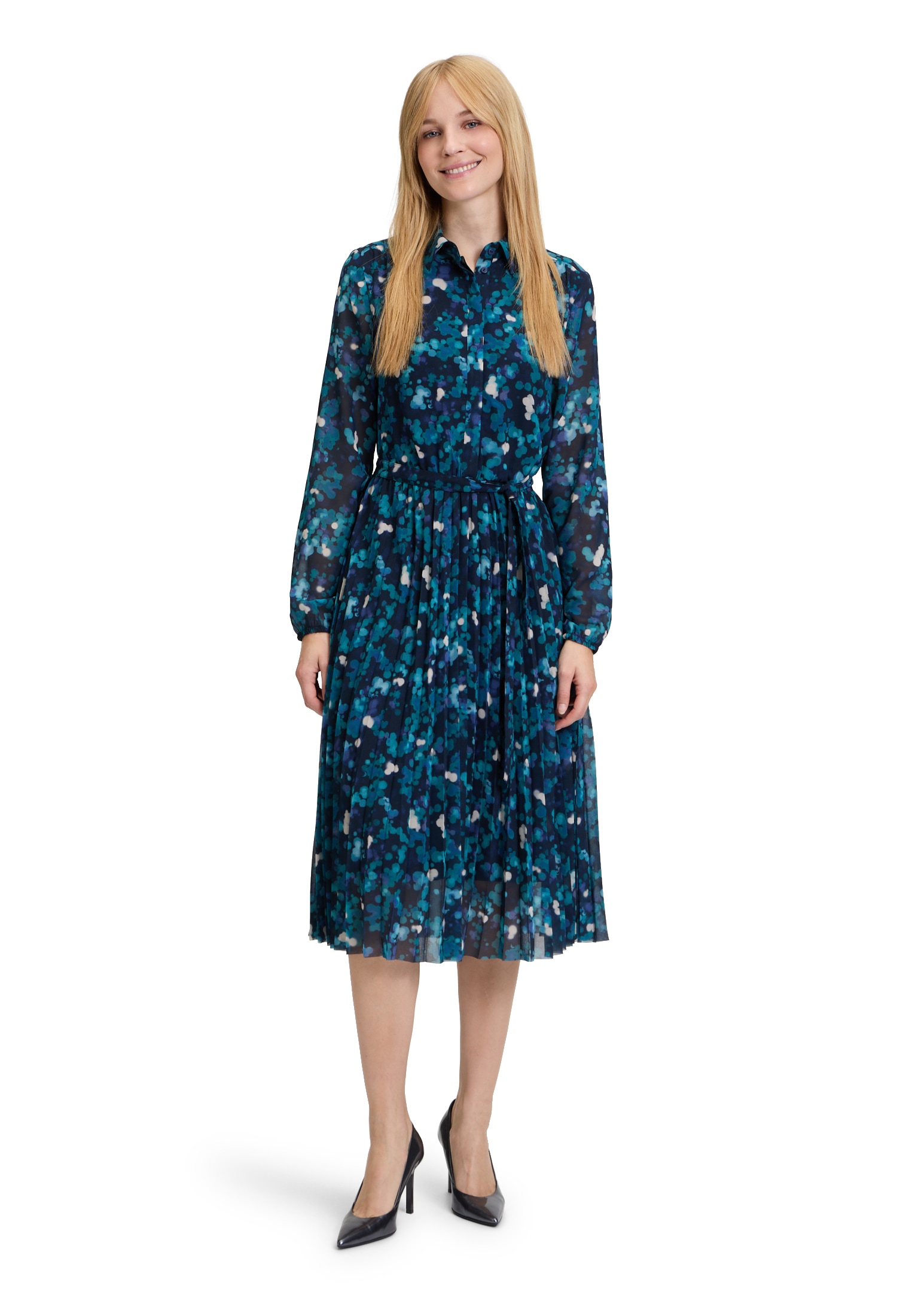 Betty&Co Midikleid »Midikleid mit Plissee«