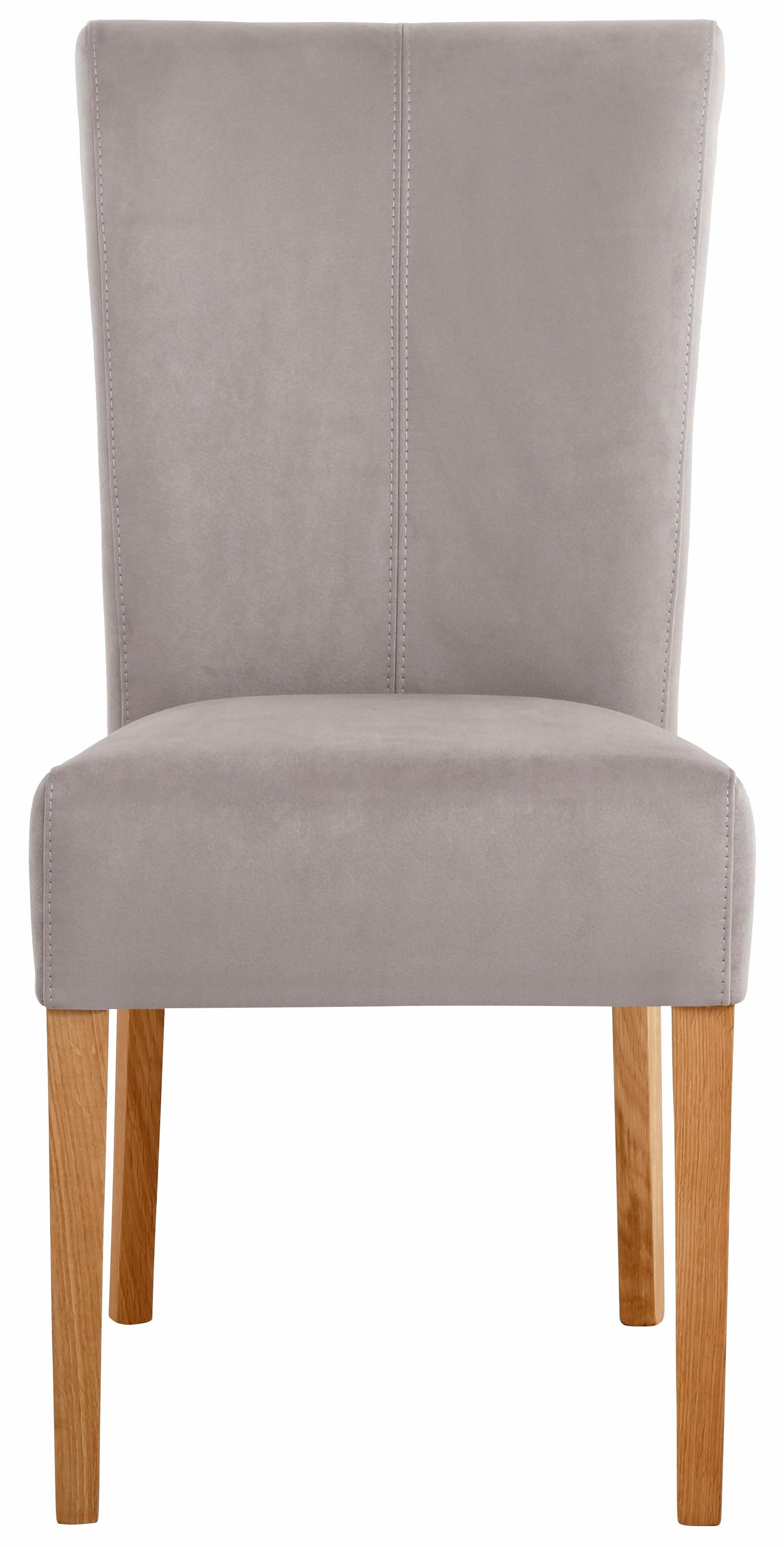 Home affaire Esszimmerstuhl »Queen Polsterstuhl BESTSELLER«, (Set), 6 St., Luxus-Microfaser, verschiedene Bezüge, Gestell Massivholz