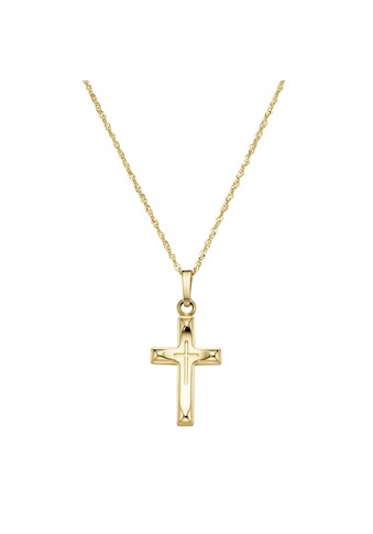 Goldkette »Kette mit Kreuz-Anhänger, Gelbgold 585«