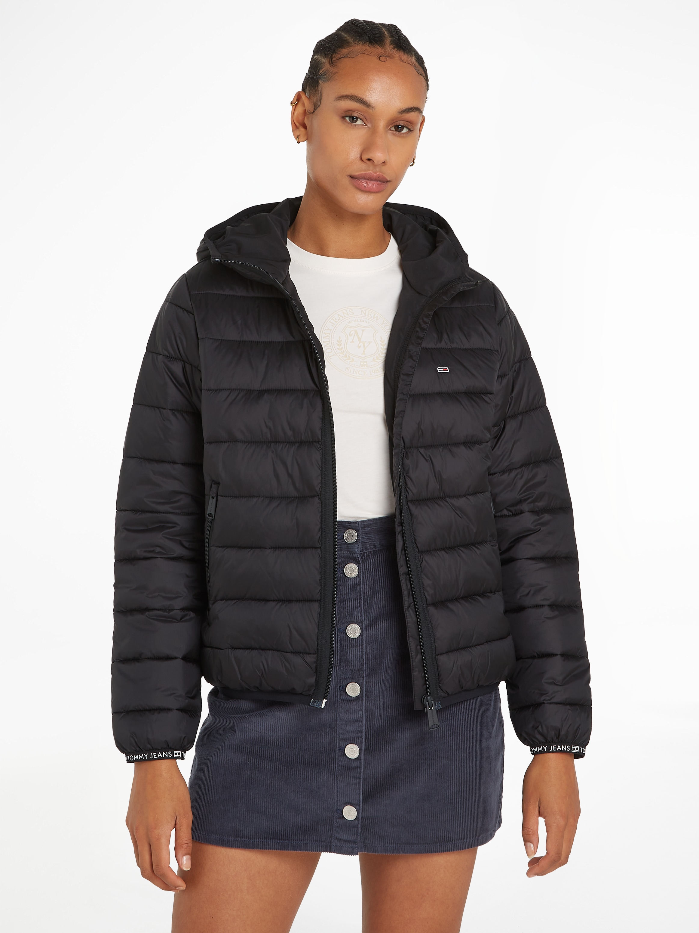 Steppjacke »TJW QUILTED TAPE HOOD JACKET EXT«, mit Kapuze, mit Kapuze