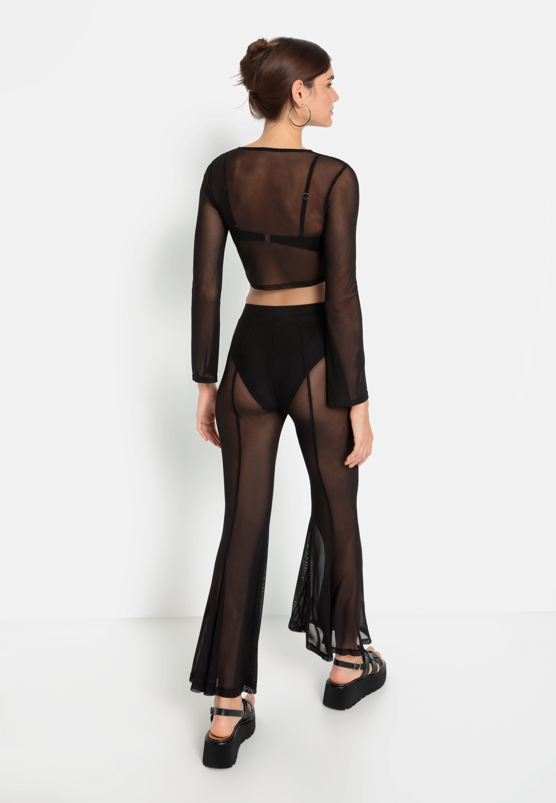 LSCN by LASCANA Langarmshirt, (Set, 2 tlg., + Hose)