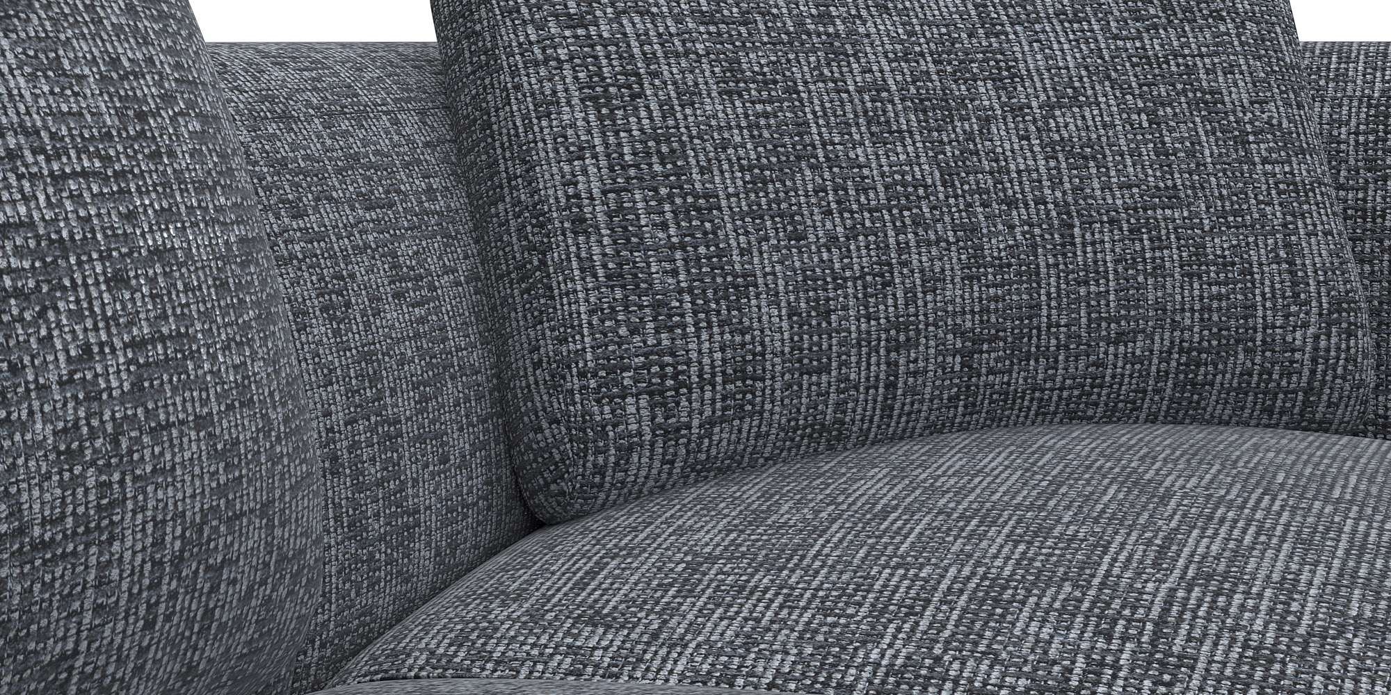FLEXLUX Ecksofa »Torino, rund, L-Form, Sofa-Ecke mit Ottomane«, Modernes, organisches Sofa-Design, Kaltschaum, Wellenunterfederung