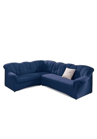 Ecksofa »Papenburg B/T/H: 242/190/84 cm«, wahlweise mit Bettfunktion, Langer Schenkel...