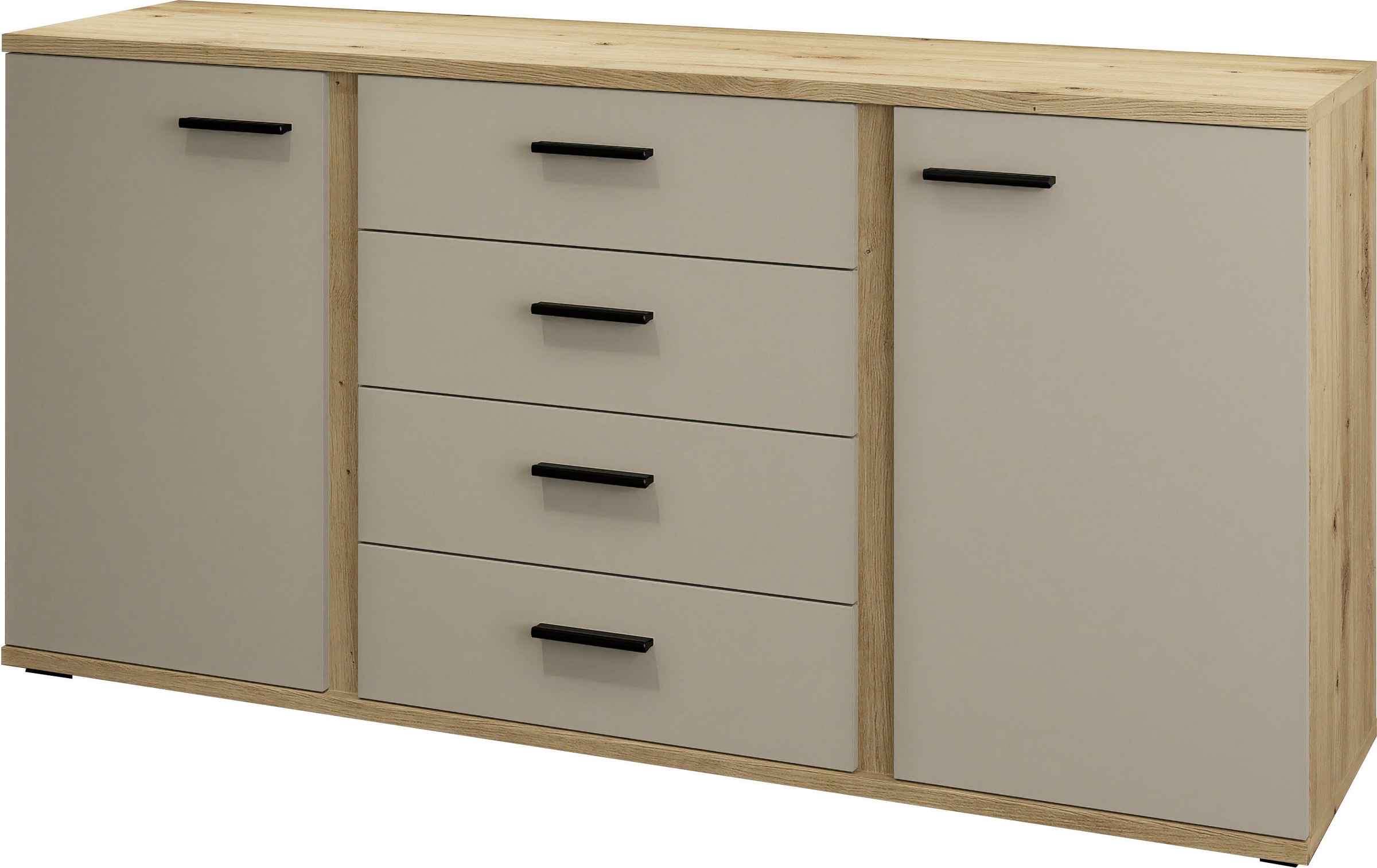 HBZ Sideboard »Kanada, BxHxT 170x84x40 cm« 1 Stk. tlg. Breite 170cm, Unterflurauszug, Melaminbeschichtung