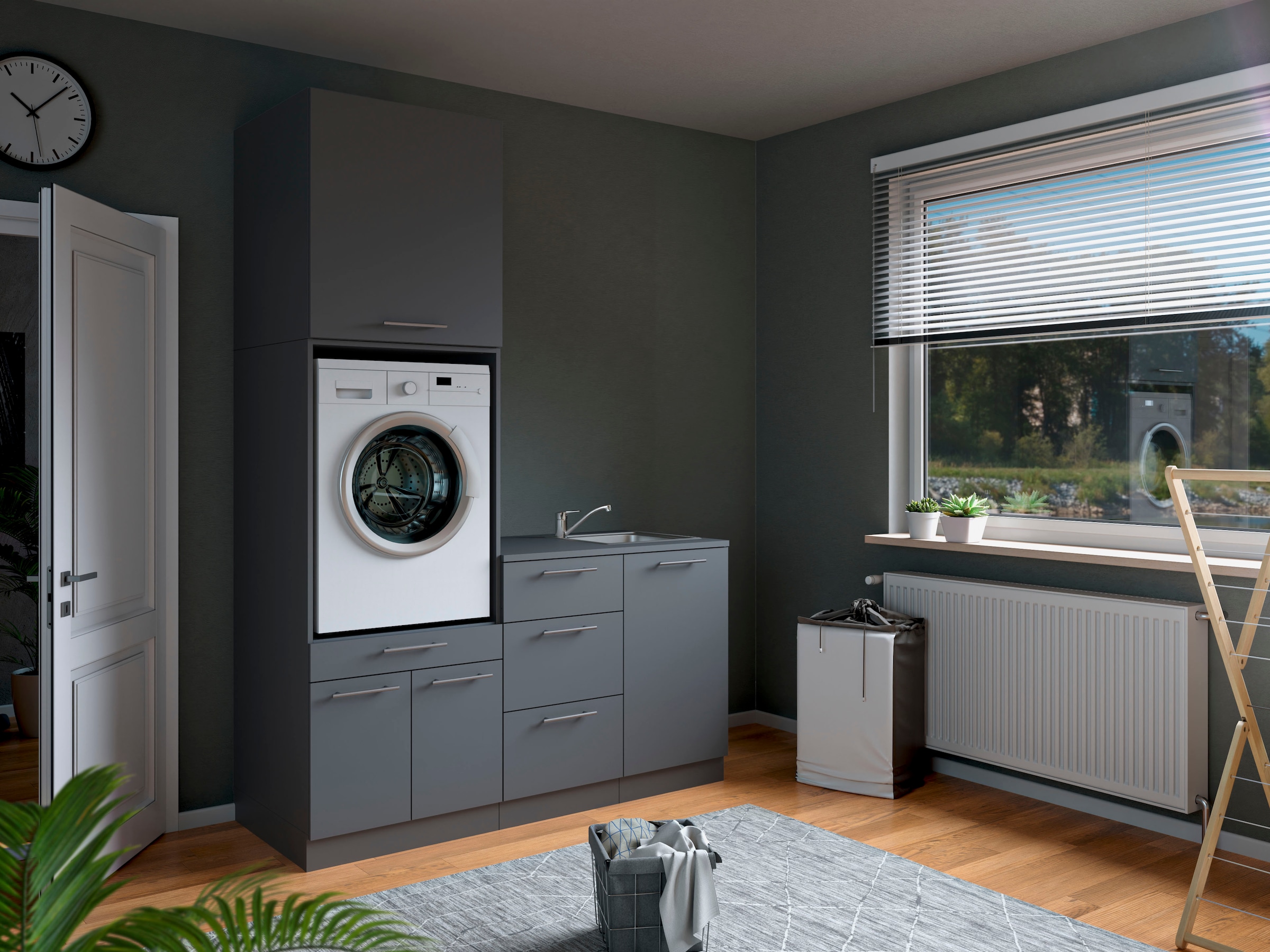 Laundreezy Mehrzweckschrank-Set »Laundreezy, 4-tlg. Mehrzweckschrank-Set B/H/T 168/238/68 cm« 4 Stk. tlg.