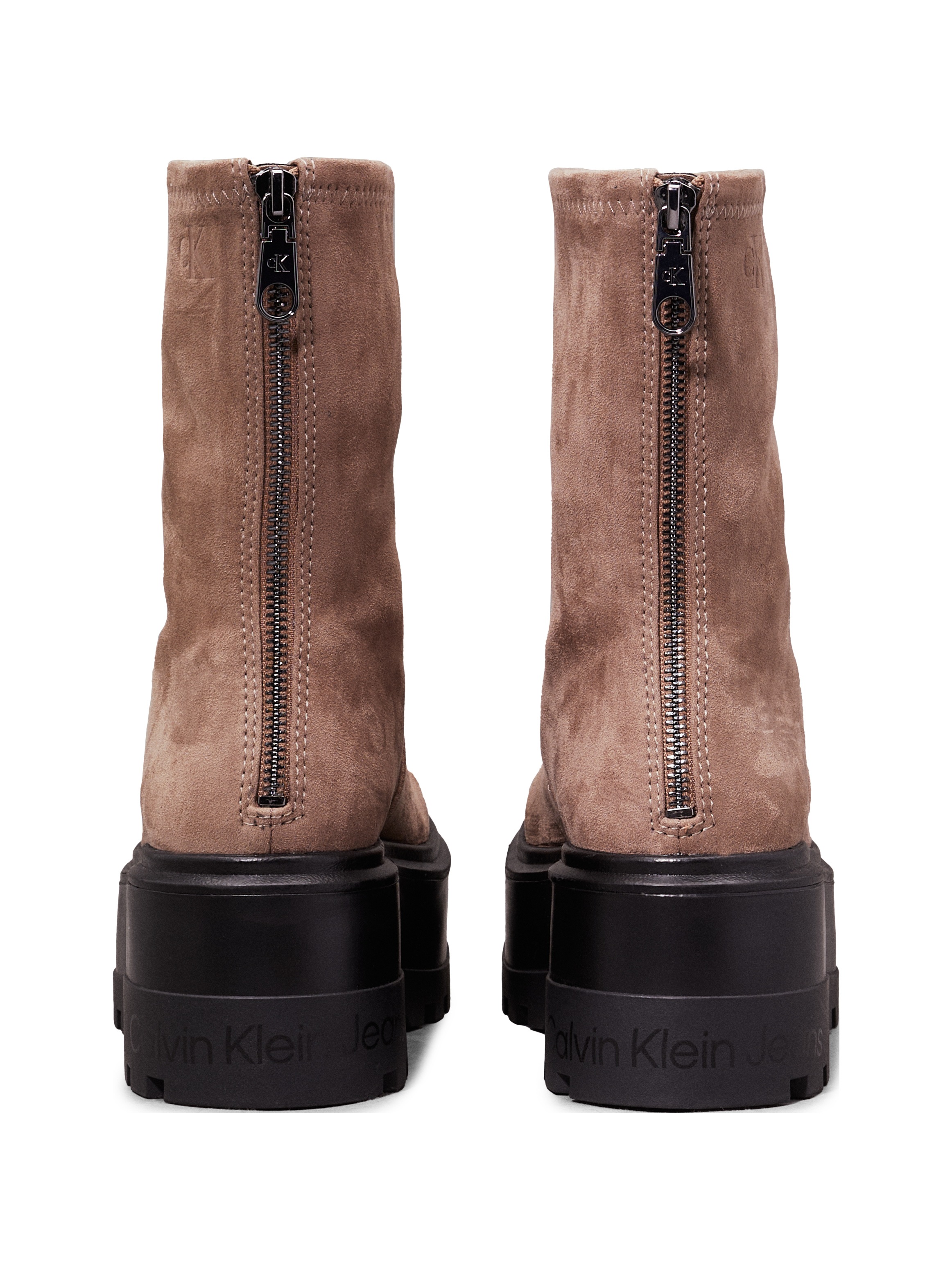 Calvin Klein Jeans Stiefelette »FLATFORM ZIP MG SS«, Plateau, Herbstmode, Boots, mit praktischem Fersenreißverschluss