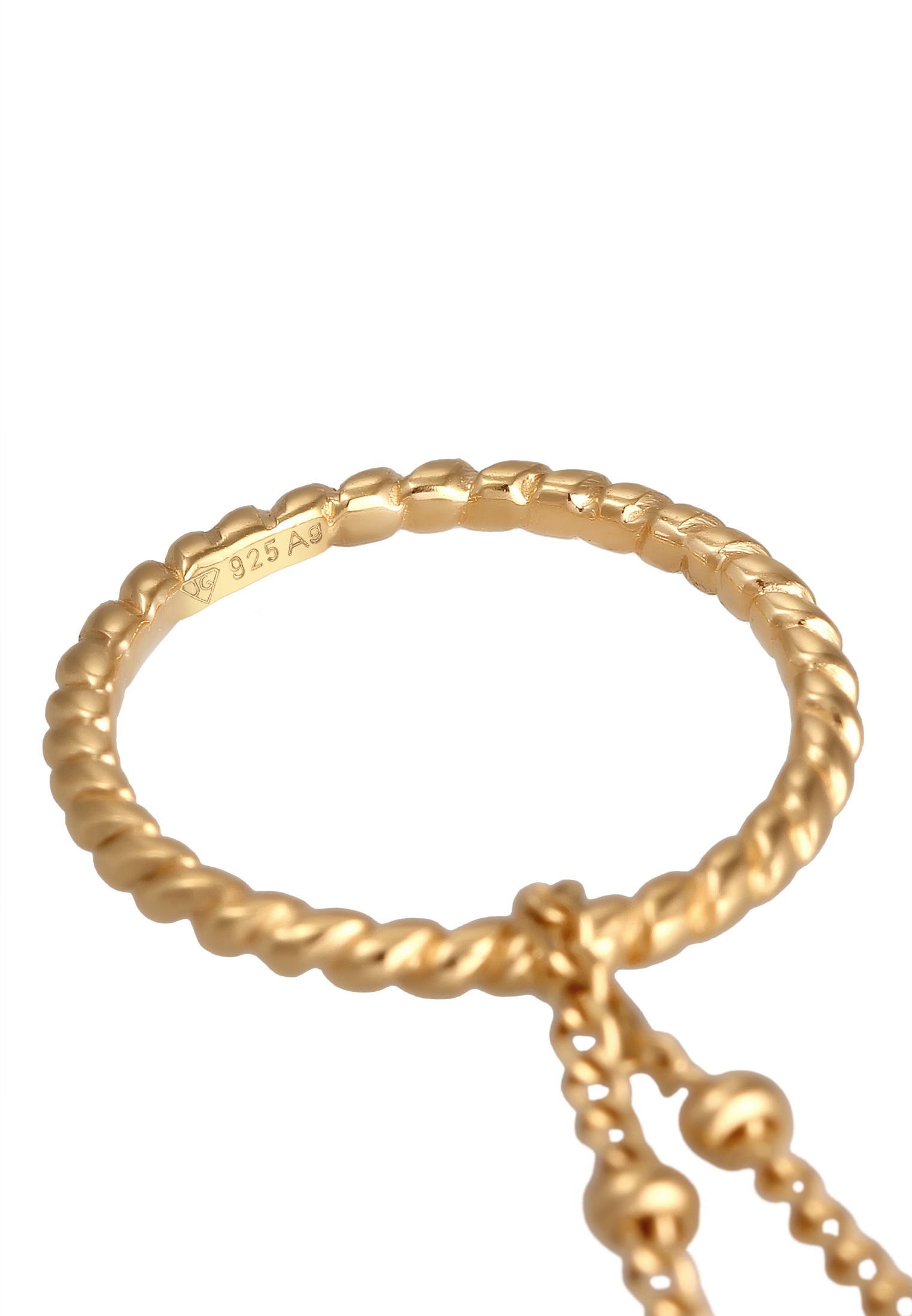 Elli Lange Kette »Halskette Kreis Twisted Kugelkette 925 Silber«
