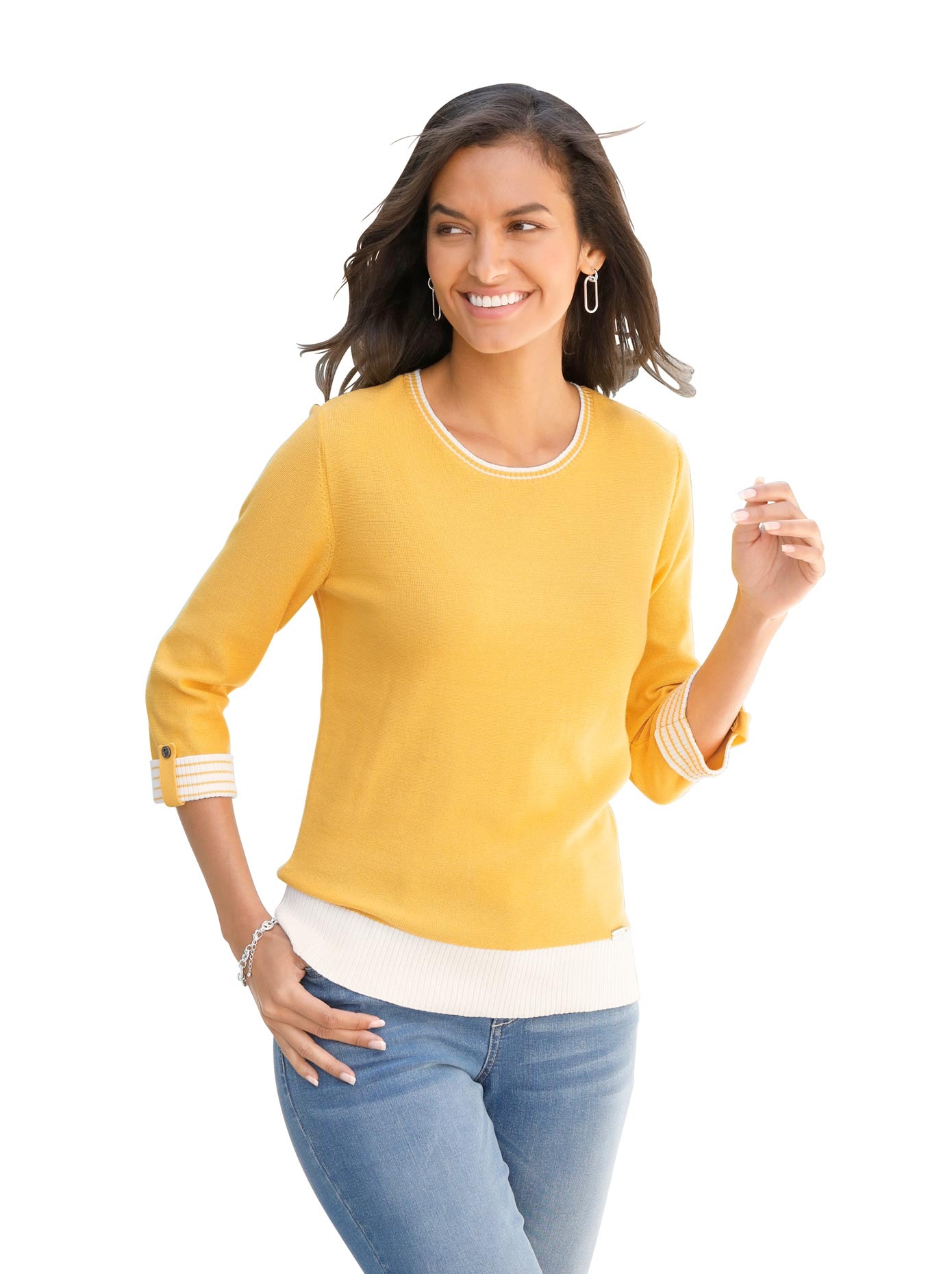 Casual Looks 3/4 Arm-Pullover »Pullover«