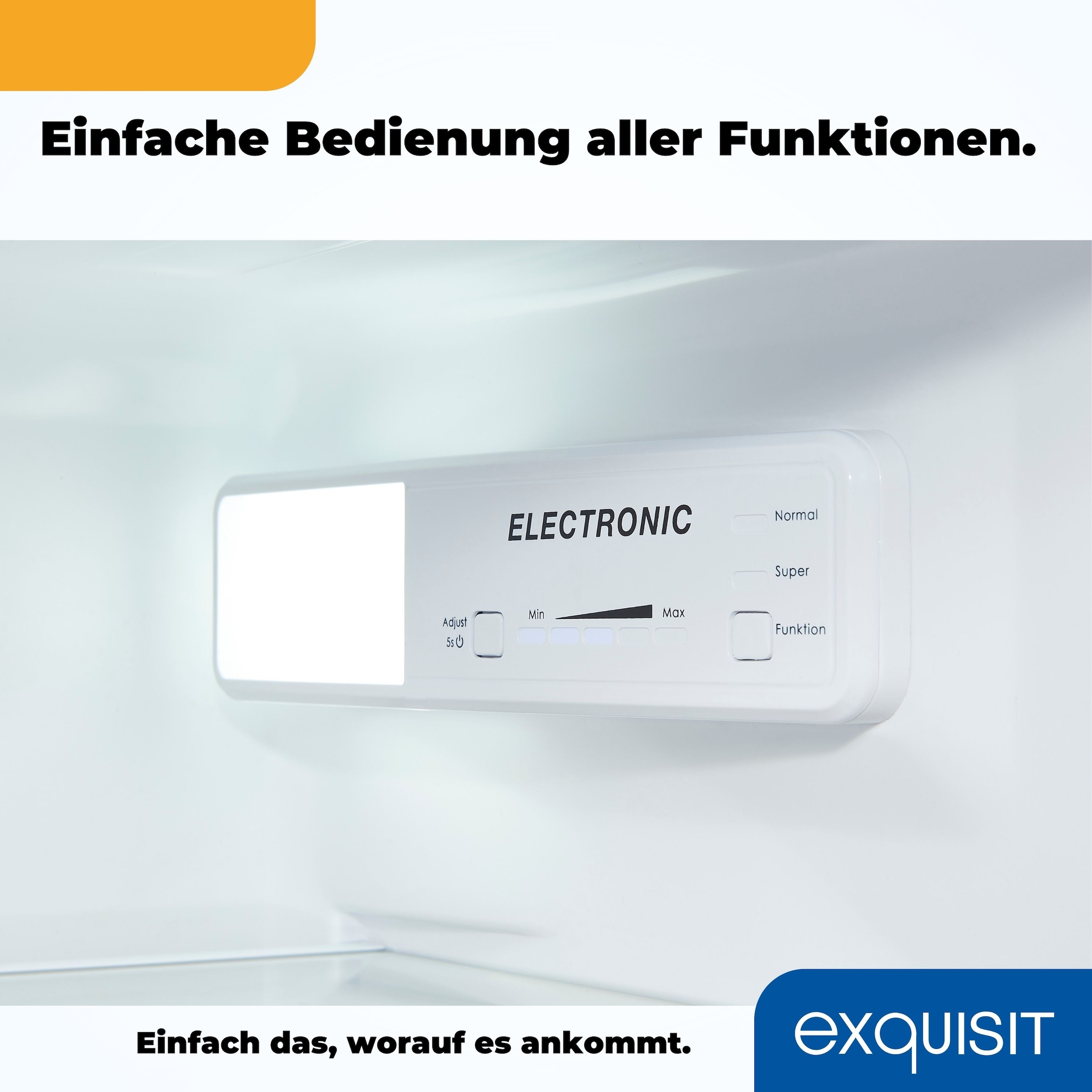 exquisit Einbaukühlschrank »EKS201-V-E-O040E«, Tür Alarm