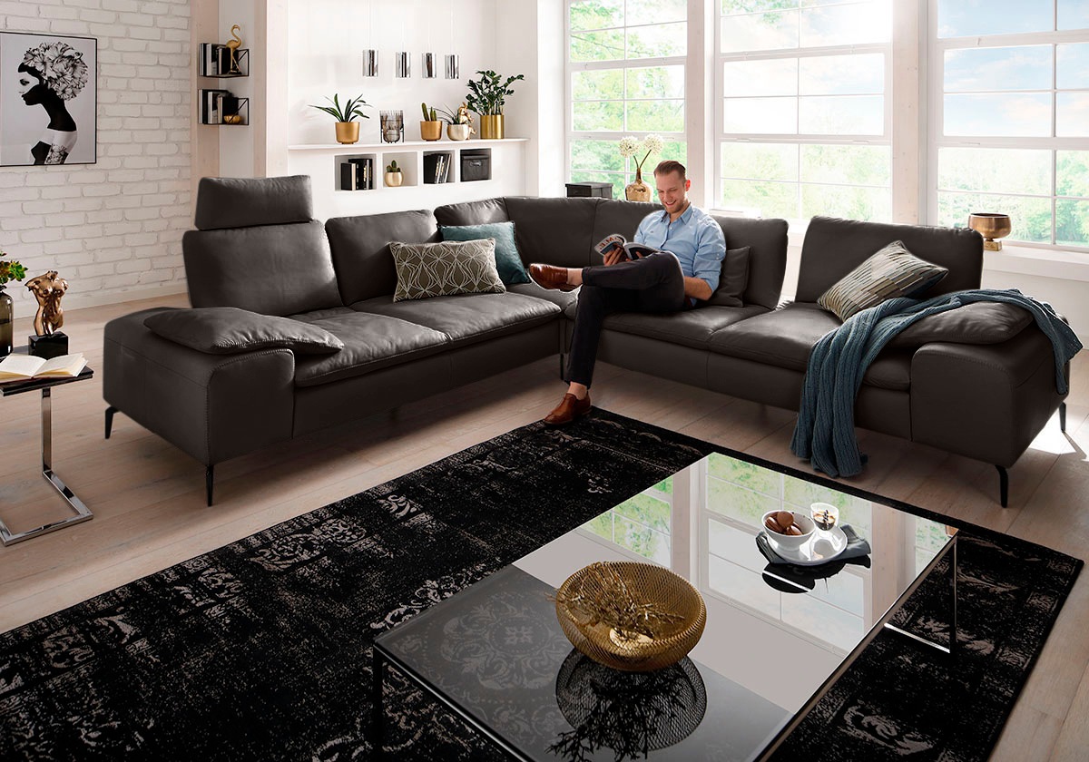 W.SCHILLIG Ecksofa »valentinoo, Designsofa, elegant und bequem, L-Form«, (Set), mit Sitztiefenverstellung, Breite 318 cm