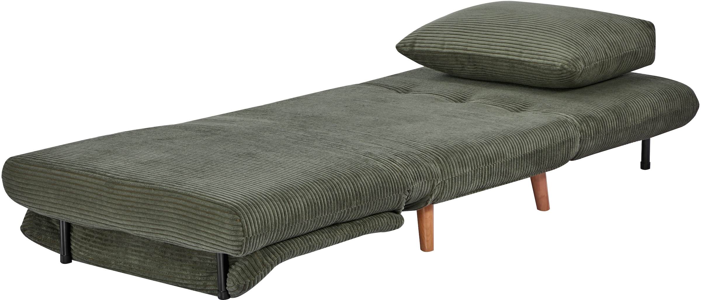 OTTO home Sessel »AINSLEY  - OTTO. Verlässliche Qualität.« wandelbar zum Gästebett, Schlafliege, Webstoff u. Cord-Bezug