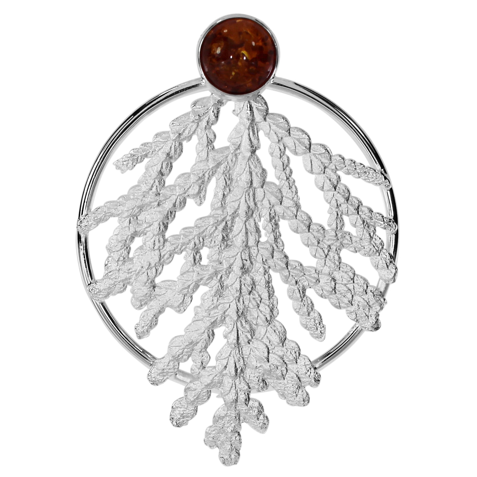 OSTSEE-SCHMUCK Kettenanhänger »- Gleiter Lebensbaum-Julia's Garten - Silber 925/000 - Bernstein«
