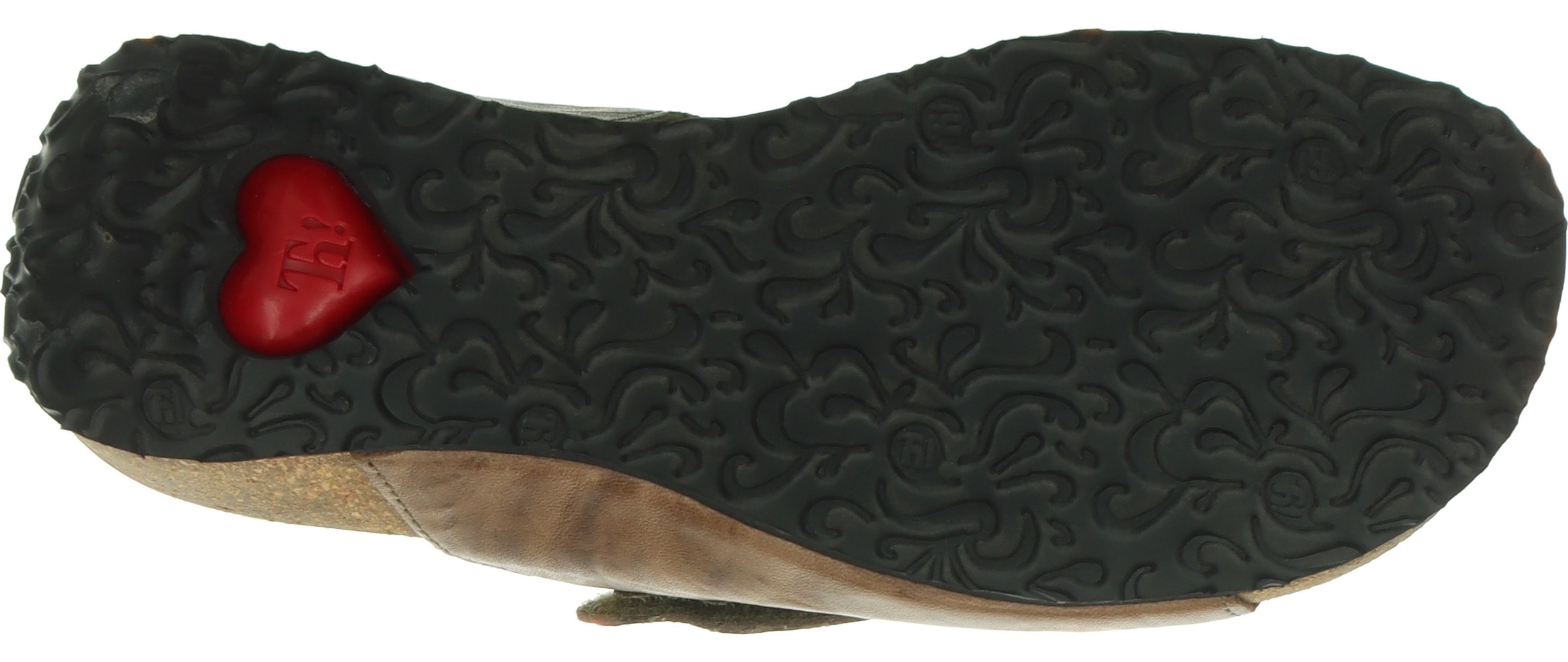 Think! Pantolette »Mizzi«, Sandale, Schlappen, Keilpantolette in aufwendiger Optik