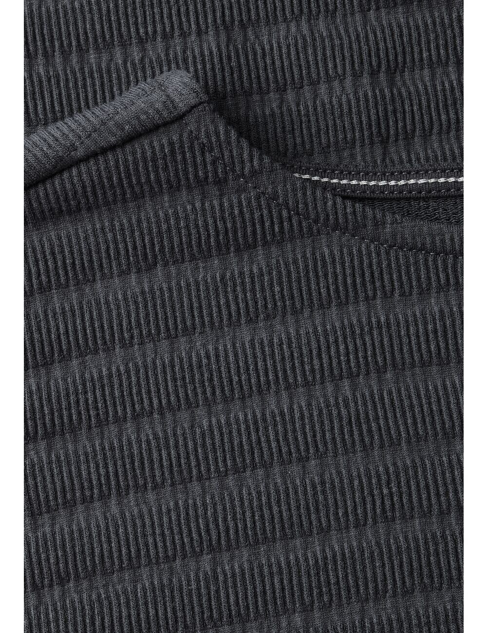 Cecil T-Shirt, in Smok-Optik und mit Knoten-Detail