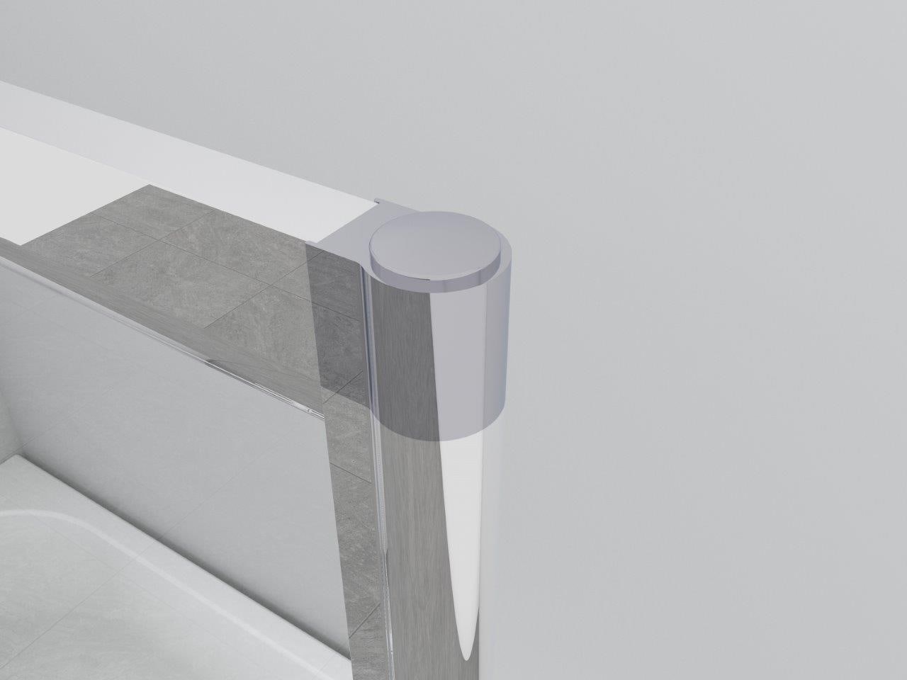 Marwell Badewannenfaltwand »Silver Vital« 3-flügelig