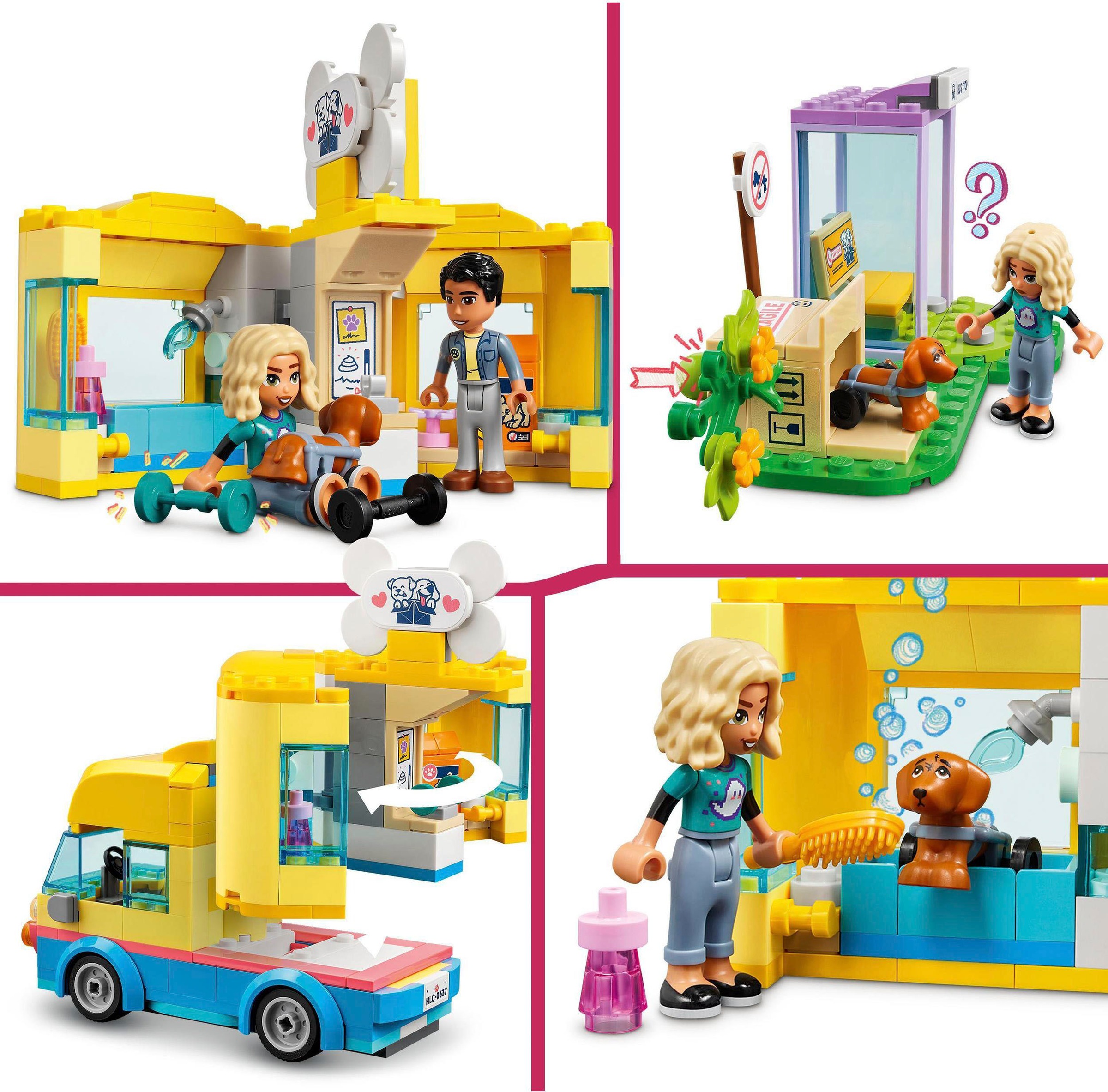 LEGO® Konstruktionsspielsteine »Hunderettungswagen (41741), LEGO® Friends«, (300 St.), Made in Europe