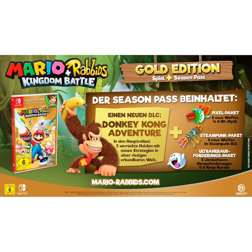 UBISOFT Spielesoftware »Mario & Rabbids Kingdom Battle Gold Edition«, Nintendo Switch