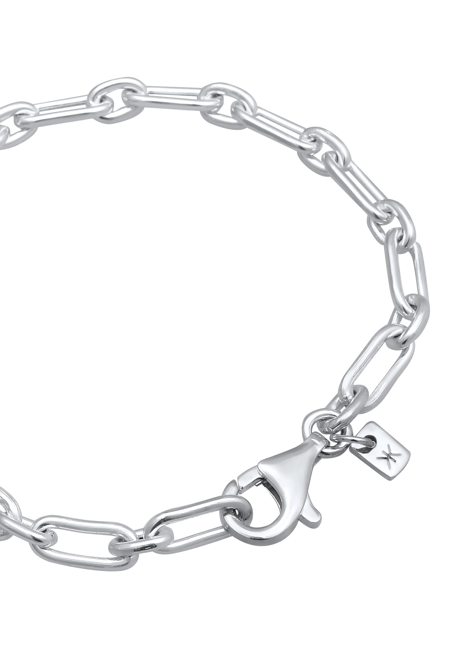 Kuzzoi Armkette »Armband Gliederkette Herren Oval Modern 925 Sterling Silber«