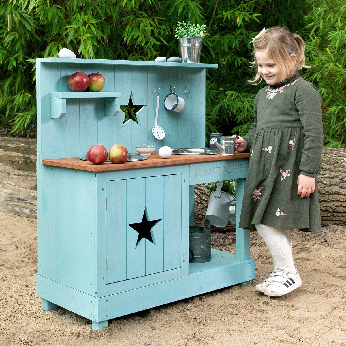 MUDDY BUDDY® Outdoor-Spielküche »Adventurer Star«, Matschküche, petrolblau; FSC® - schützt Wald - weltweit