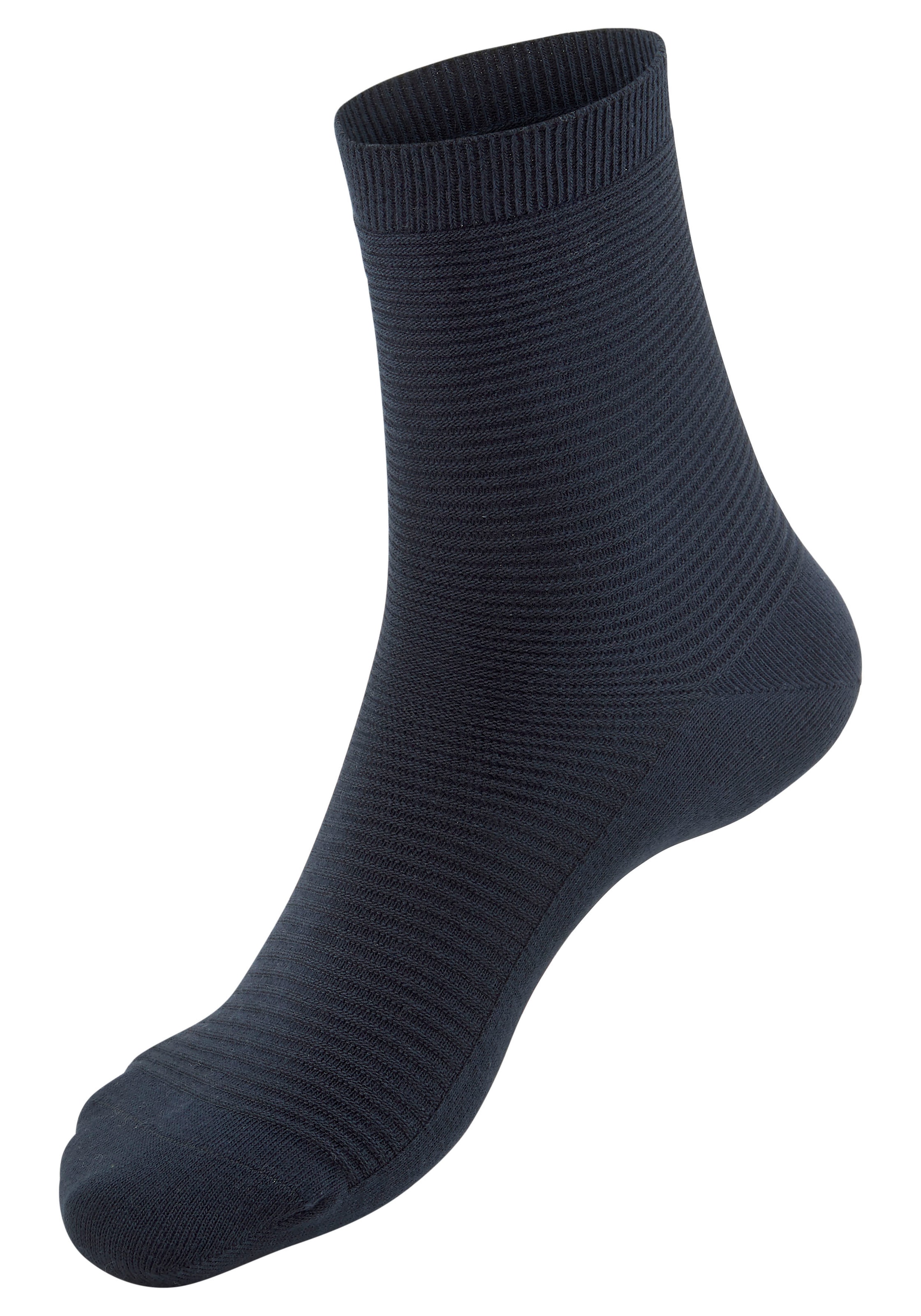 Bench. Basicsocken, (Packung, 6 Paar), in Rippstruktur