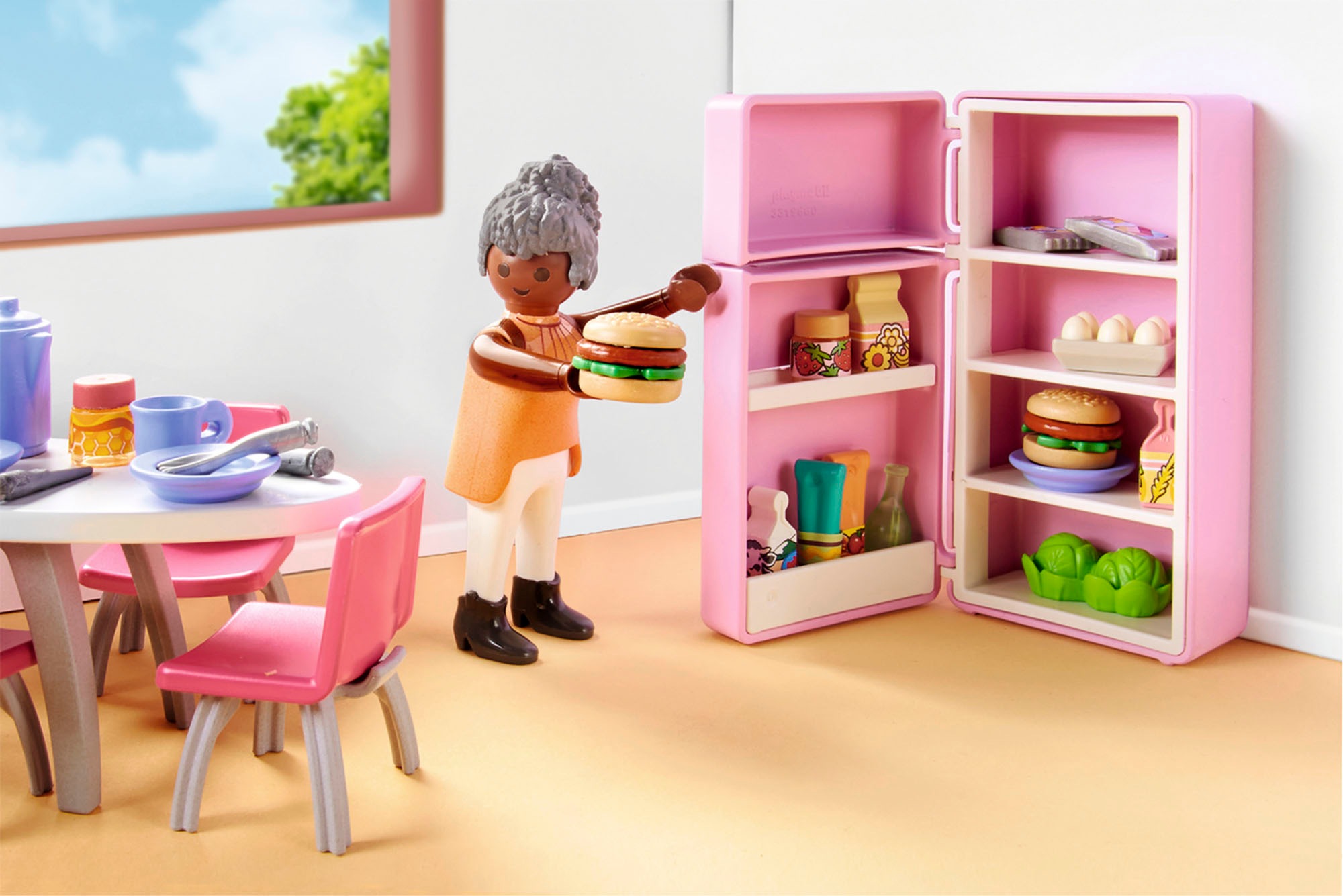 Playmobil® Konstruktions-Spielset »Küche mit Essplatz (71608), myLife«, (105 St.), Made in Europe