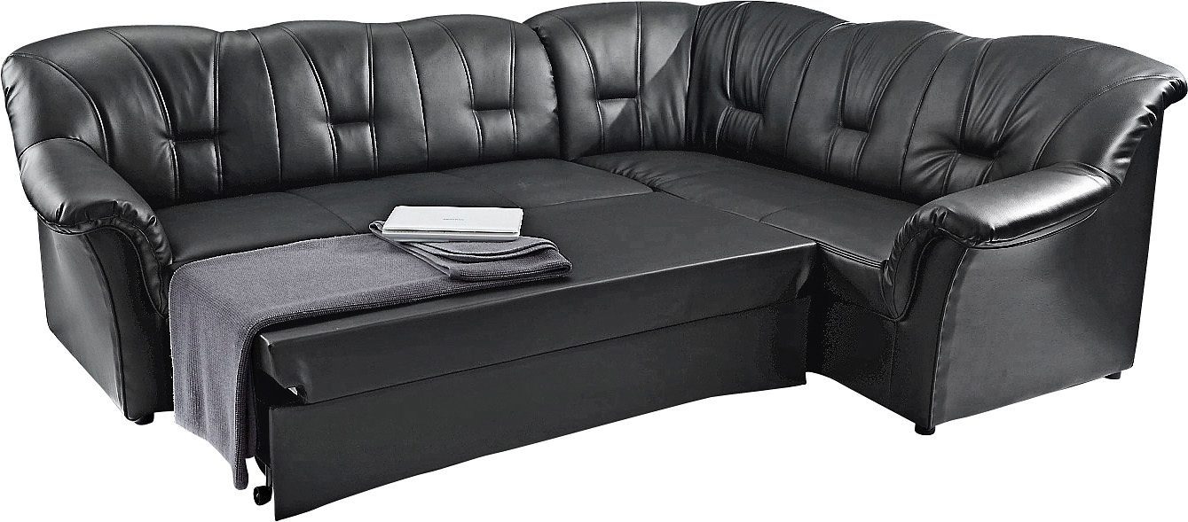 DOMO collection Ecksofa »Papenburg B/T/H: 242/190/84 cm L-Form«, wahlweise mit Bettfunktion, Langer Schenkel links oder rechts