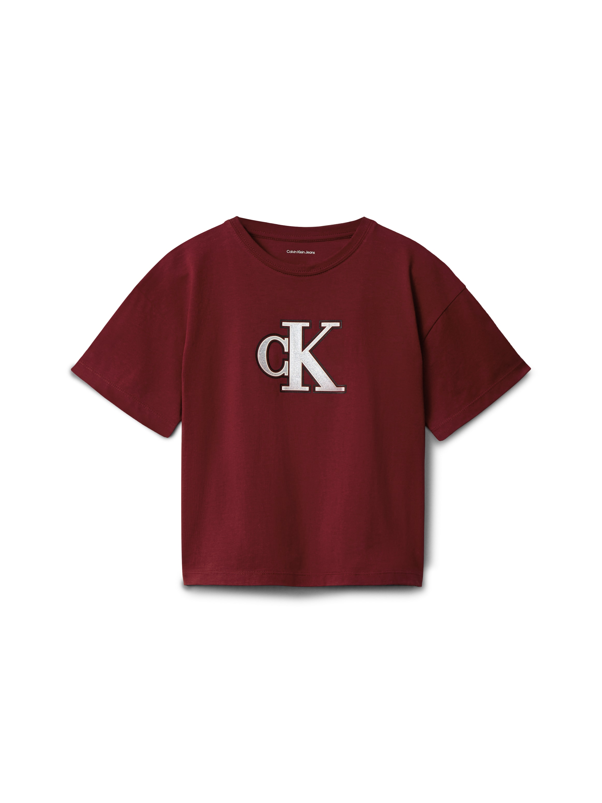 Calvin Klein Jeans T-Shirt »FESTIVE GRAPHIC SS T-SHIRT« für Kinder bis 16 Jahre, Glitzer-Druck