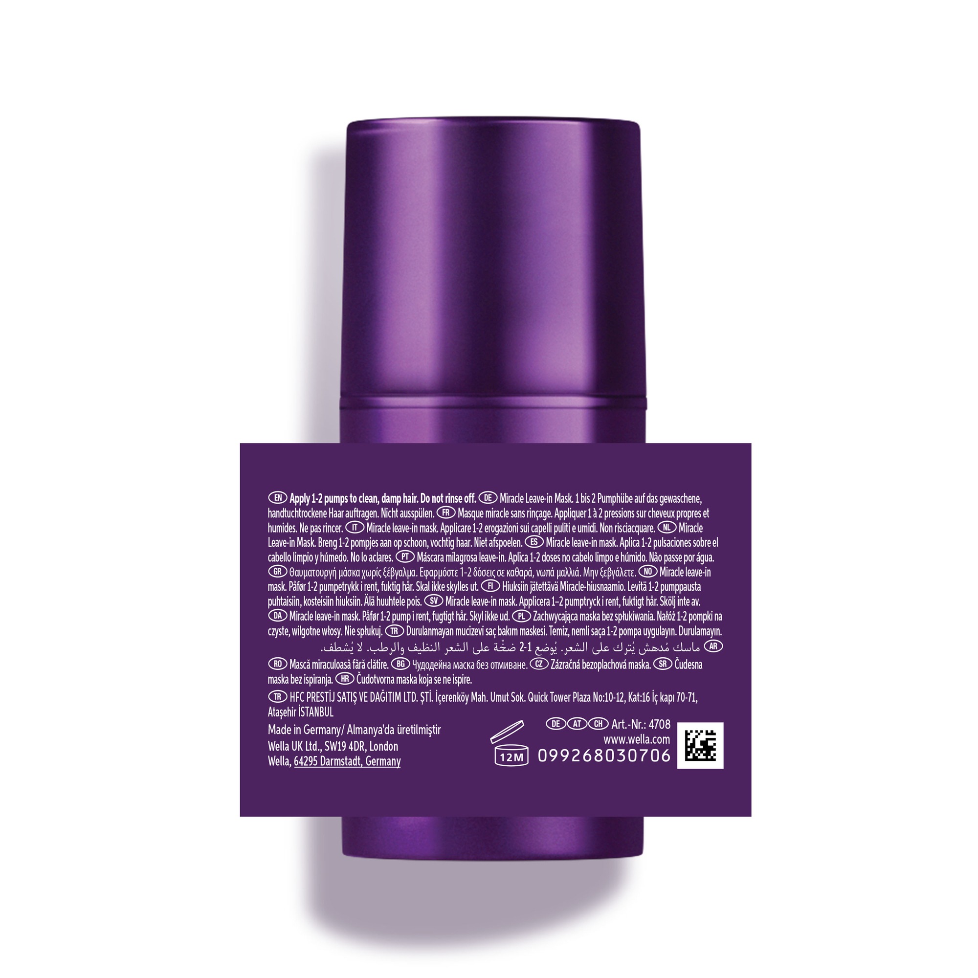 Wella Professionals Leave-in Pflege »Ultimate Color Miracle Leave-in Mask« für coloriertes Haar, feuchtigkeitsspendend