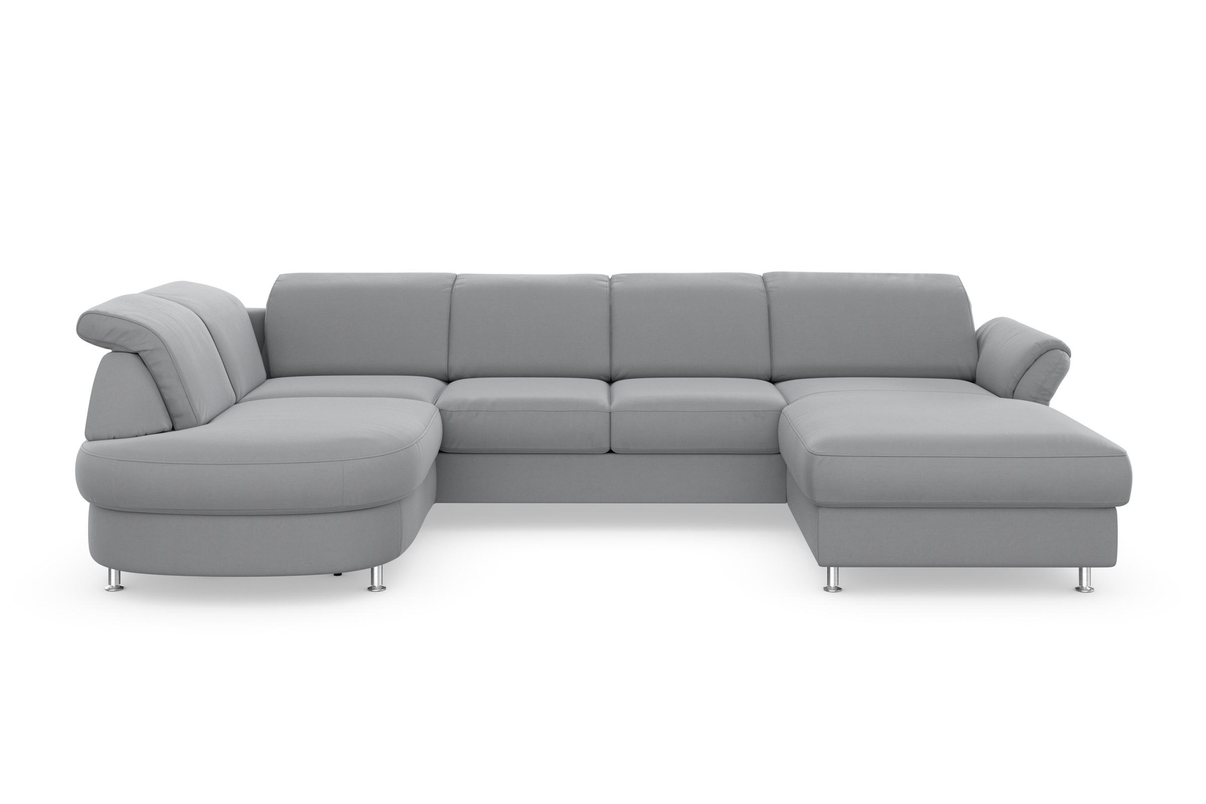 sit&more Wohnlandschaft »Apulia U-Form«, wahlweise Bettfunktion, Bettkasten und Kopf- und Armteilverstellung