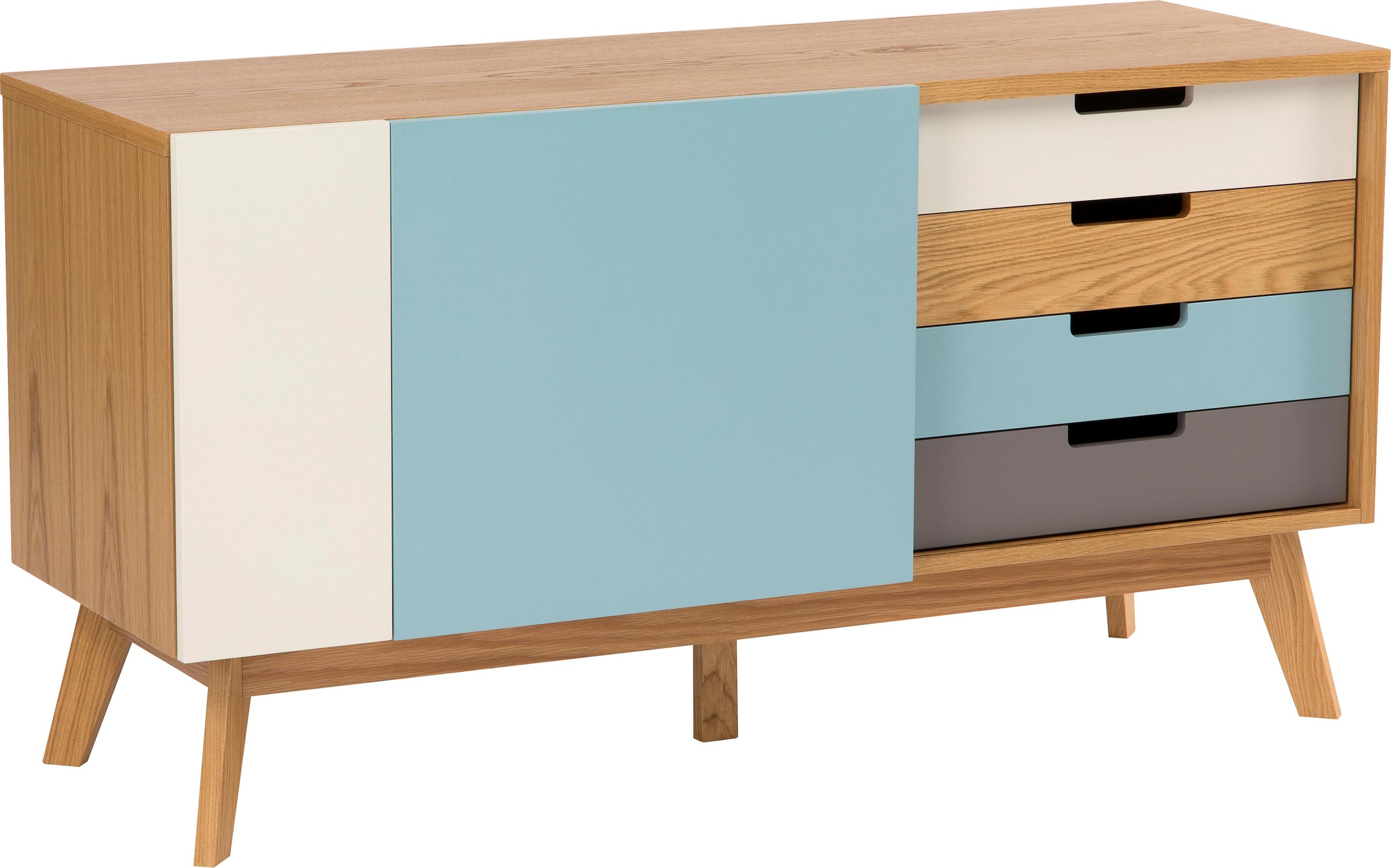 Woodman Sideboard »Estera«, Sideboard, Breite 135 cm, im angesagten skandinavischen Look