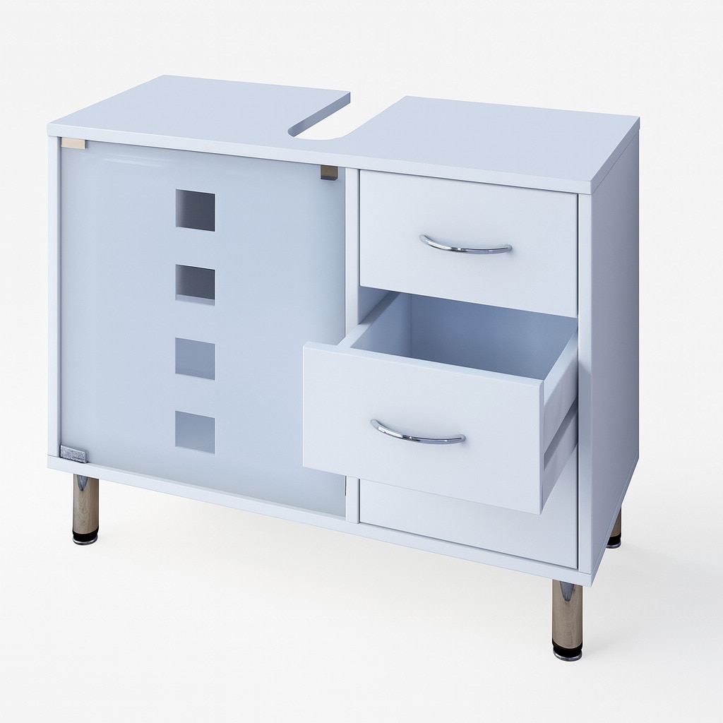 VCM Waschbeckenschrank »Holz Badmöbel Badunterschrank Darola Schublade« 1 Stk. tlg.