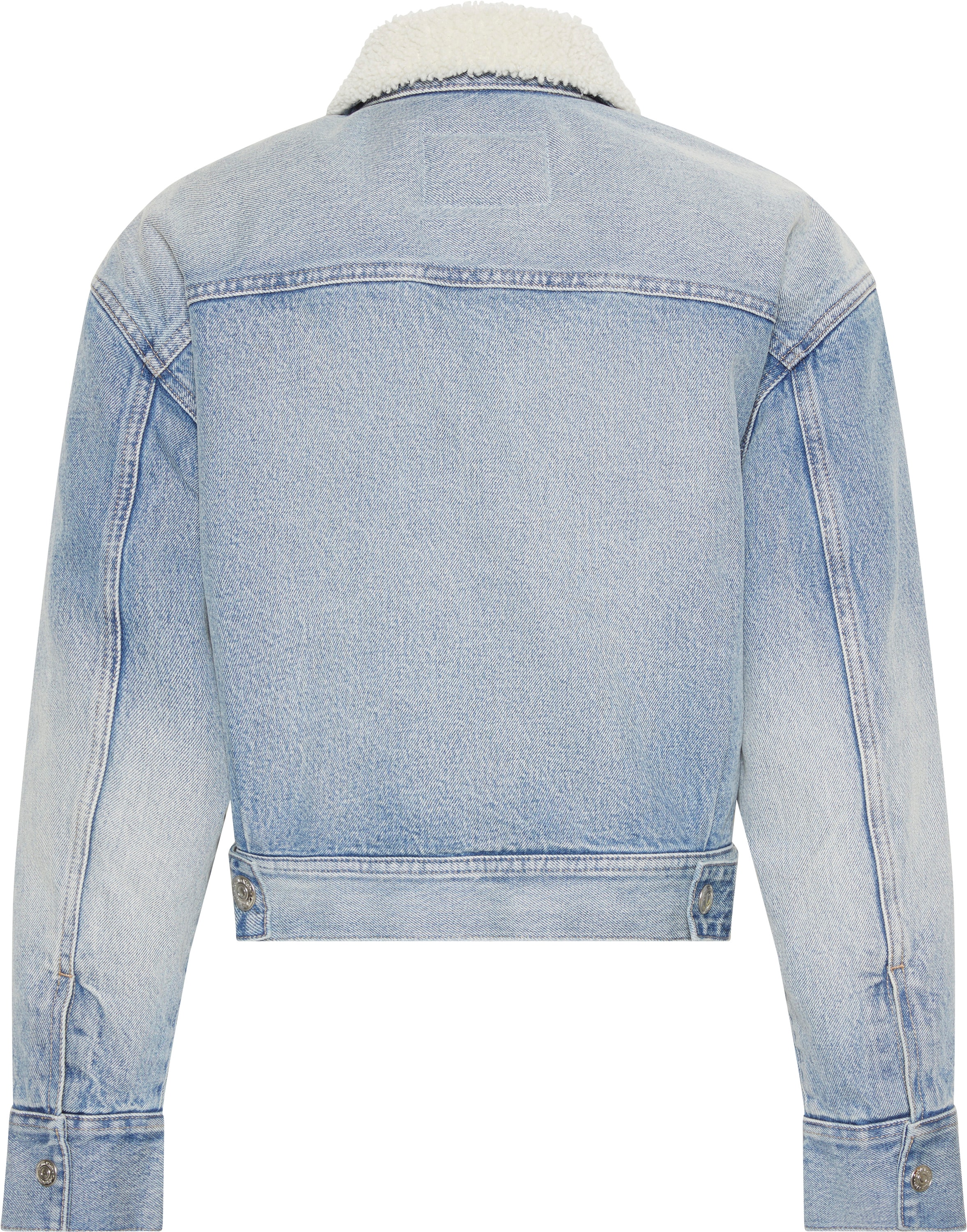 Calvin Klein Jeansjacke »SHERPA WOOL DENIM JACKET« ohne Kapuze Mit Rundhalsausschnitt, regular fit