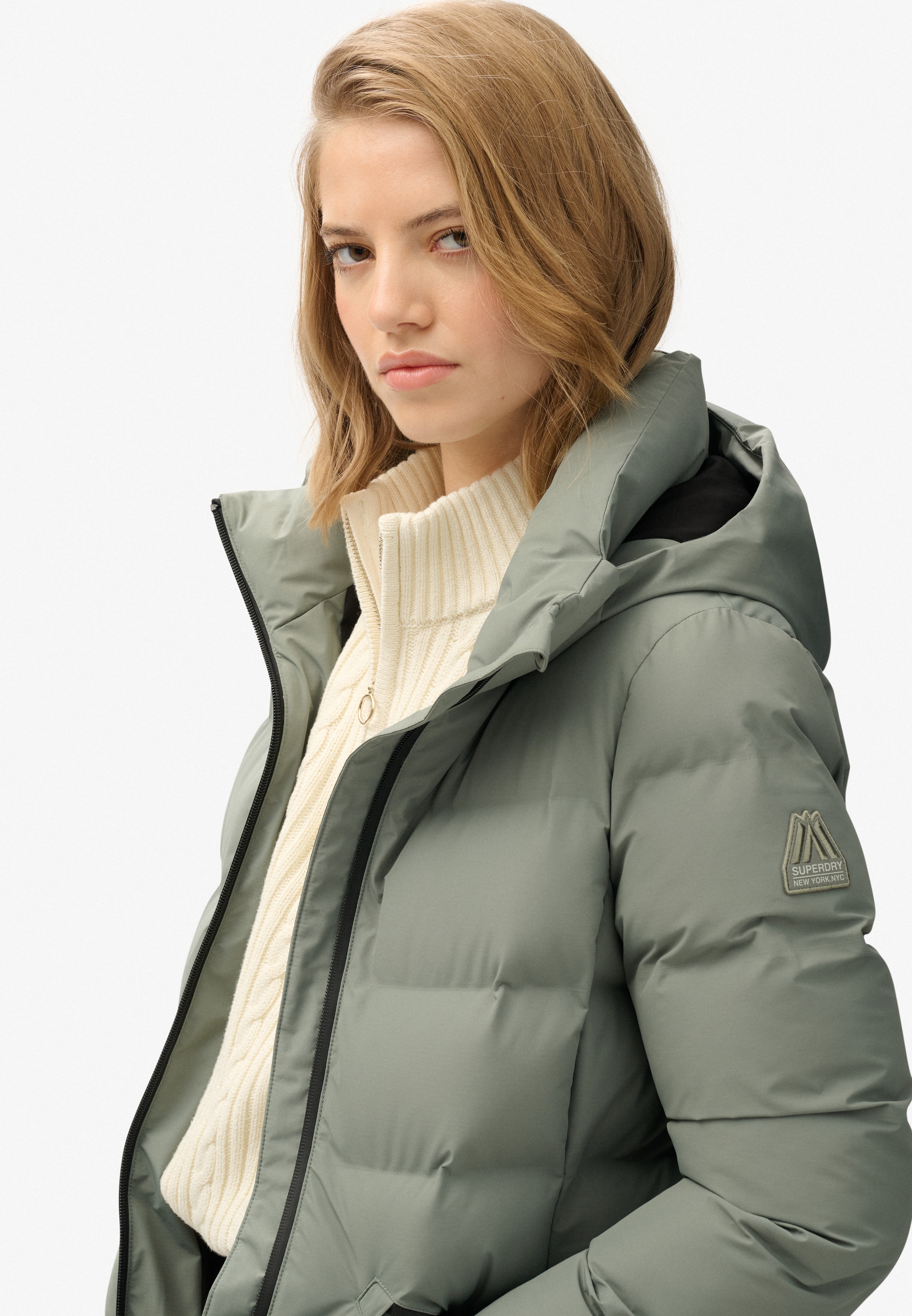 Superdry Steppjacke »CITY MID PADDED JACKET«, mit Kapuze