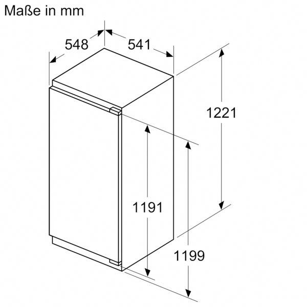 BOSCH Einbaukühlschrank »KIR41VFE0«, KIR41VFE0, 122,1 cm hoch, 54,1 cm breit  mit 3 Jahren XXL Garantie