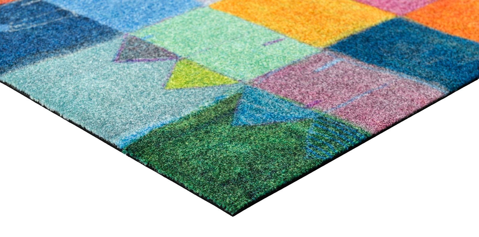 wash+dry by Kleen-Tex Teppich »Sonnenstadt«, rechteckig, 9 mm Höhe, rutschhemmend, waschbar, Wohnzimmer