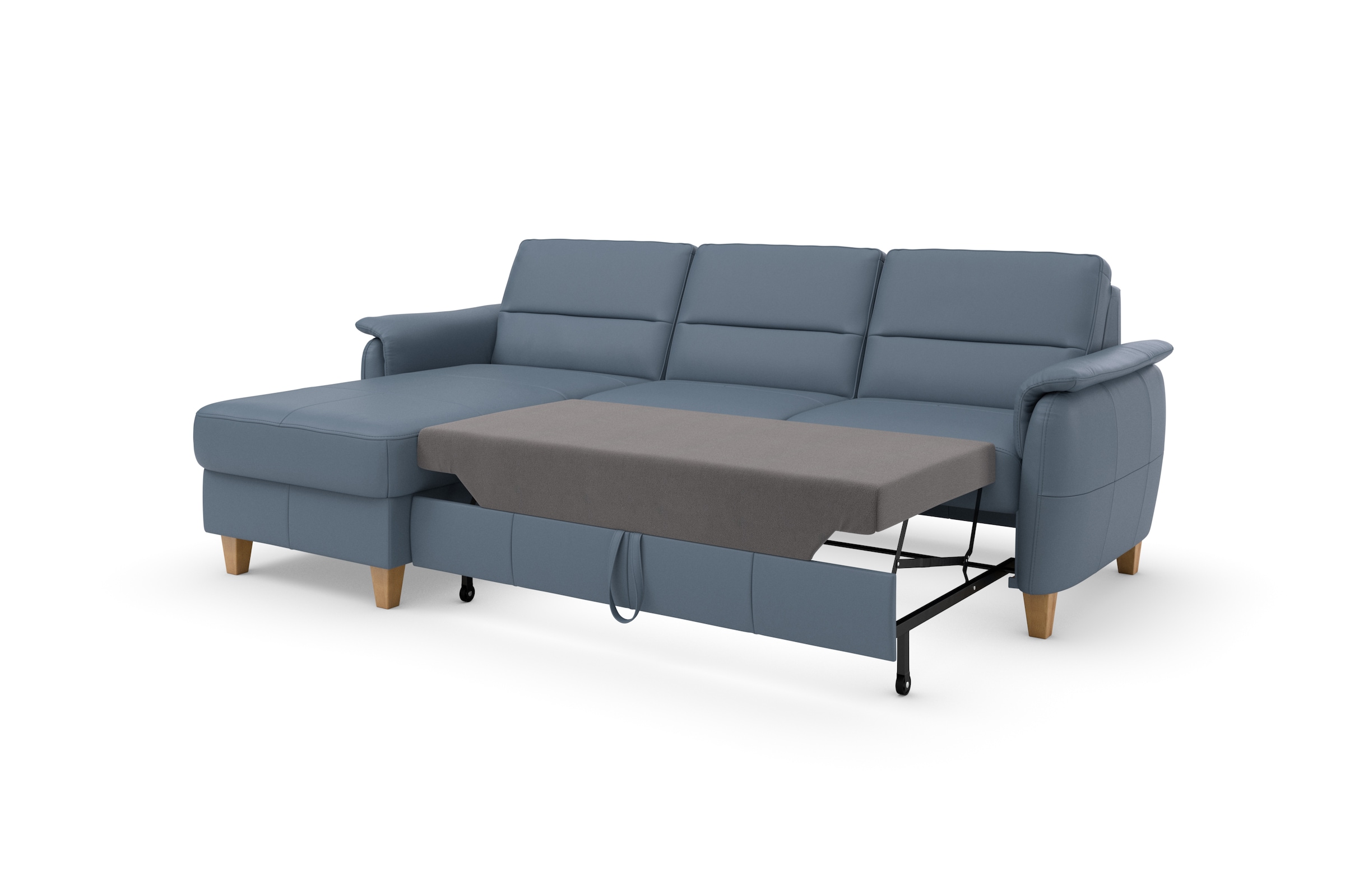 Home affaire Ecksofa »Palmera L-Form, B: 244 cm«, optional Bettfunktion & Bettkasten, Federkern