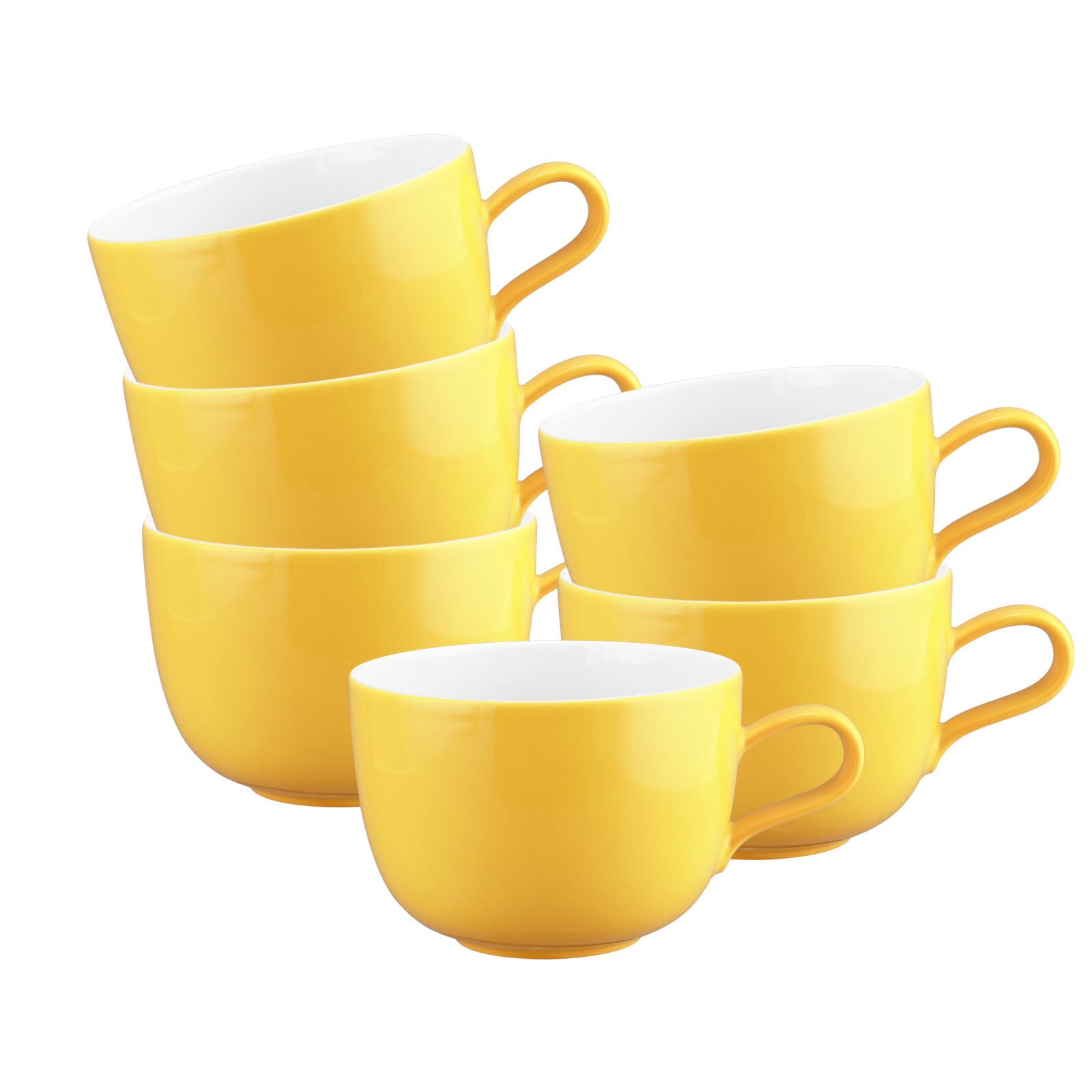 Seltmann Weiden Milchkaffeetassen Liberty Pure Colors 380 ml 6er Set