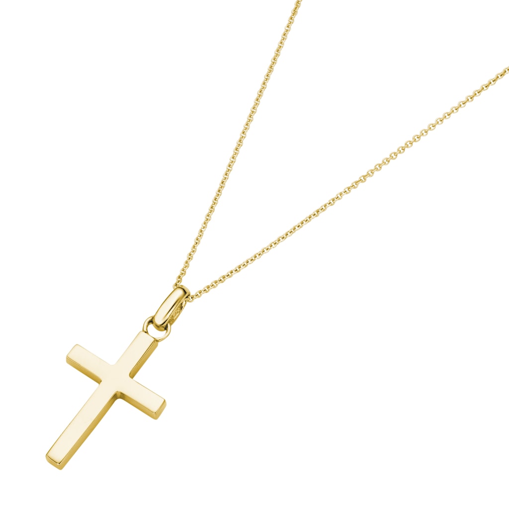 Smart Jewel Kreuzkette »Kette mit Anhänger Kreuz, Silber 925«