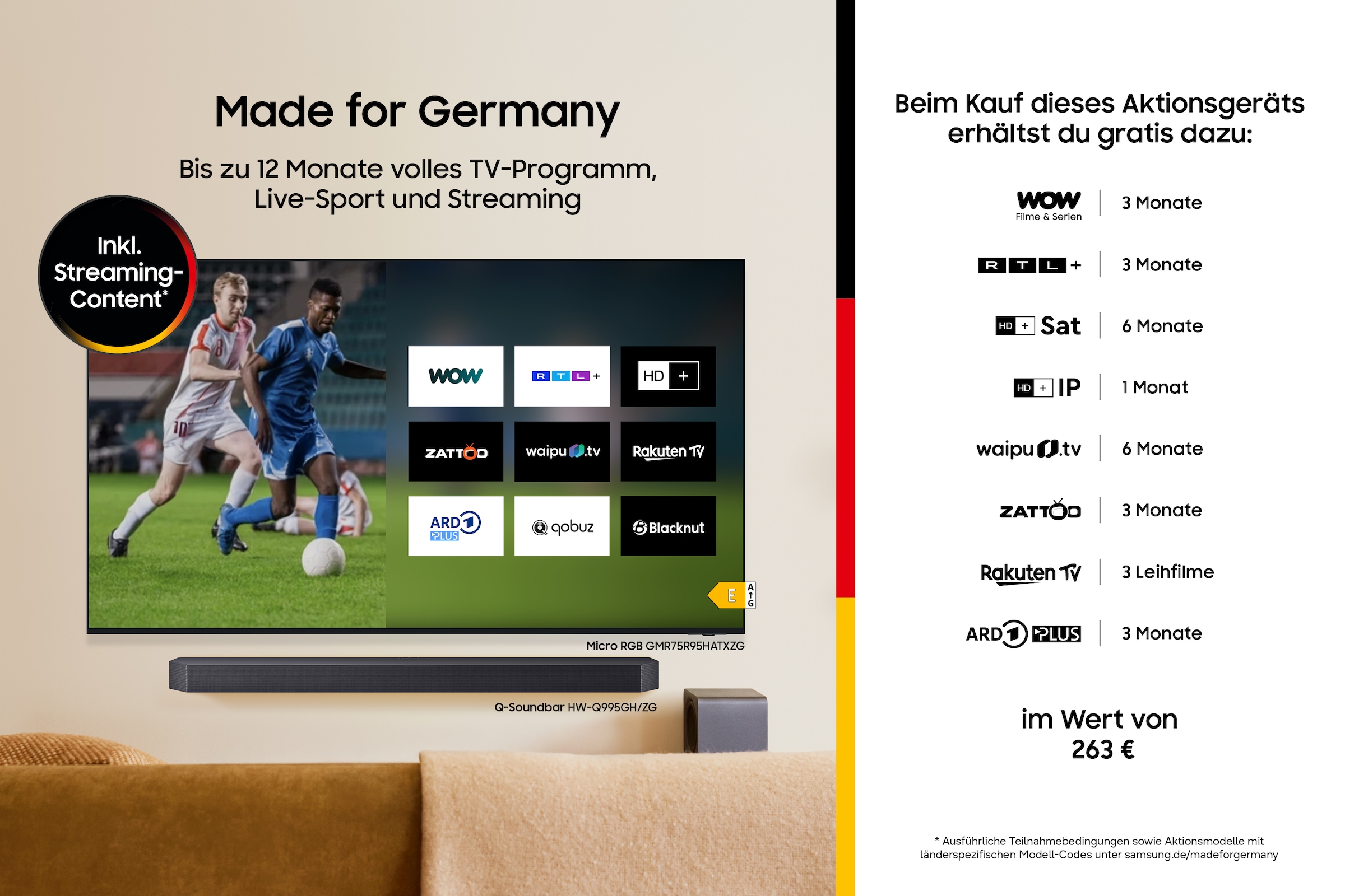 Samsung QLED-Fernseher »GQ55Q7F2AU« 138 cm/55 ″ Smart-TV Quantum HDR, Knox Security, Art Store, 3D Sound, Gaming Hub, AI TV