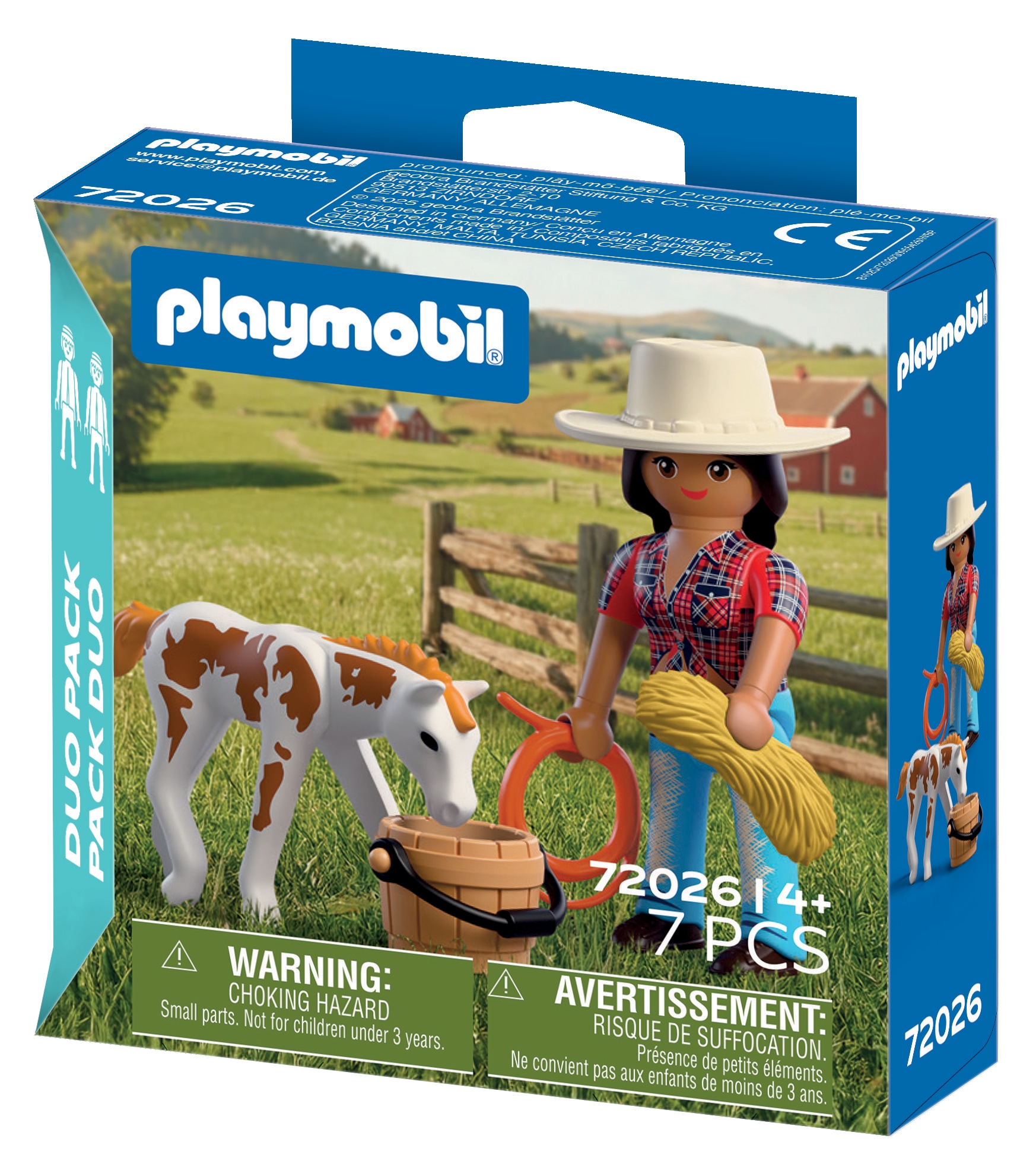 Playmobil® Konstruktions-Spielset »DuoPack Reiterin mit Fohlen (72026), I Love Horses«