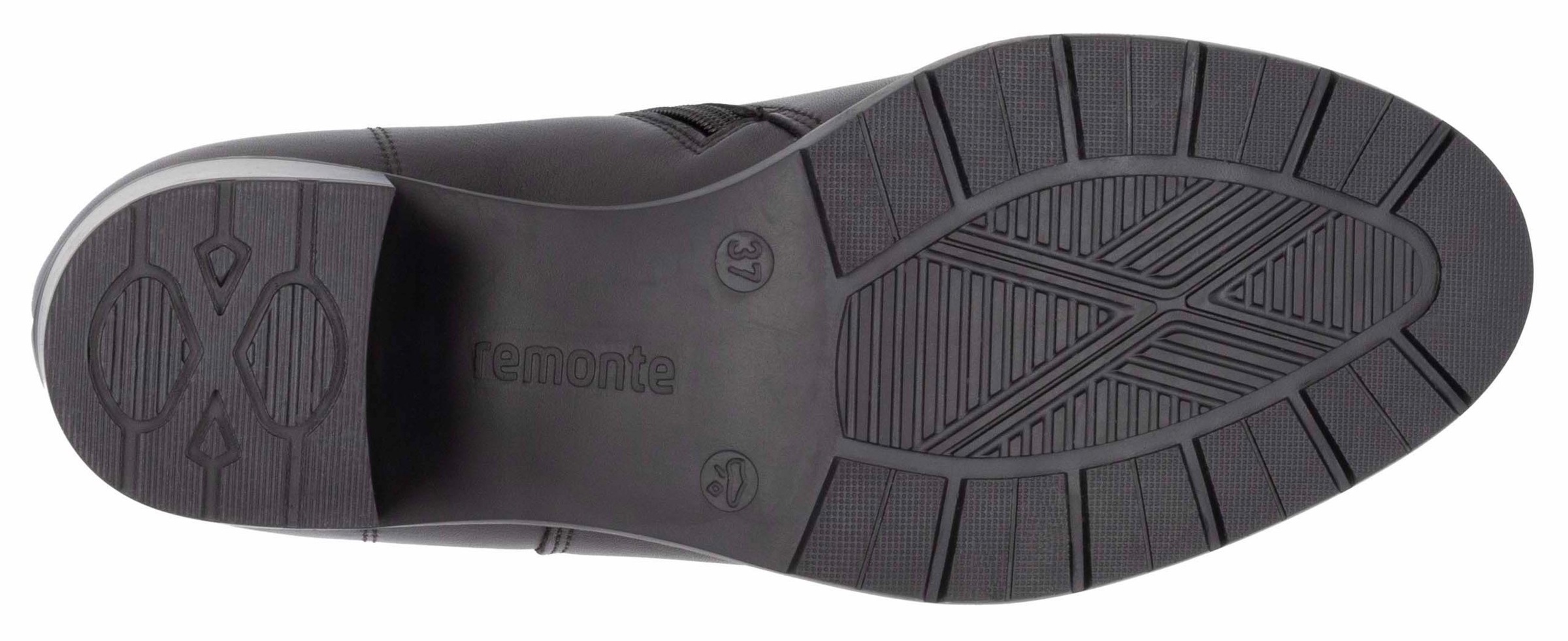 Remonte Stiefelette, Blockabsatz, Herbstmode, Businessschuh mit Innenreißverschluss