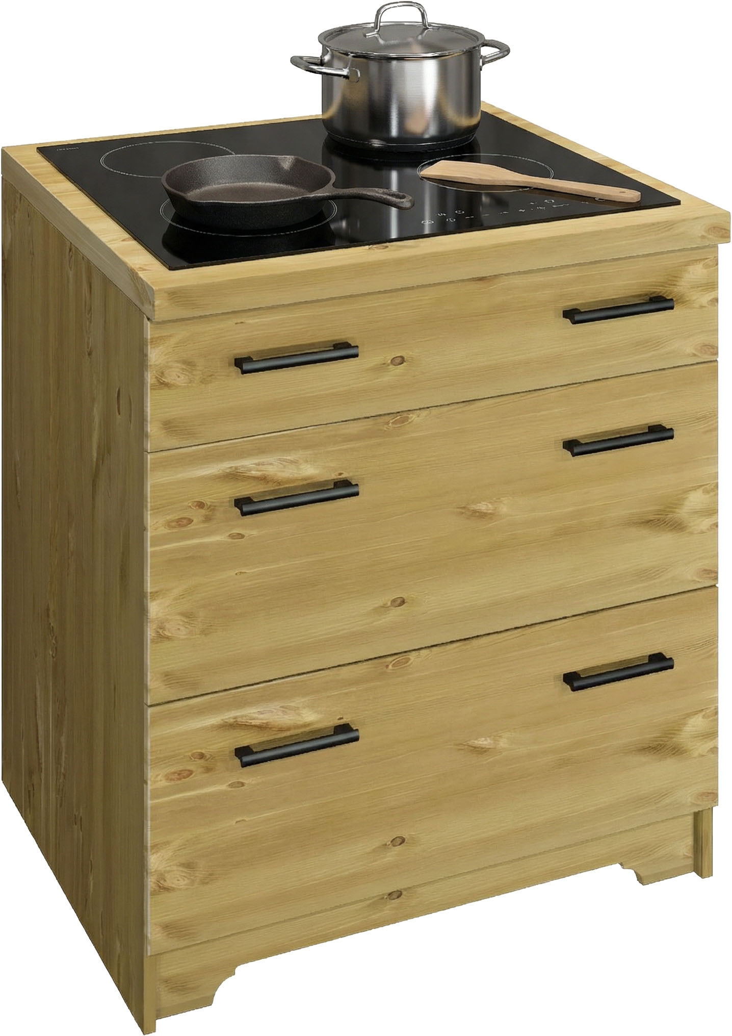 Home affaire Unterschrank »Meliss« aus massiver Kiefer, Breite 80 cm, Soft-Close-Funktion