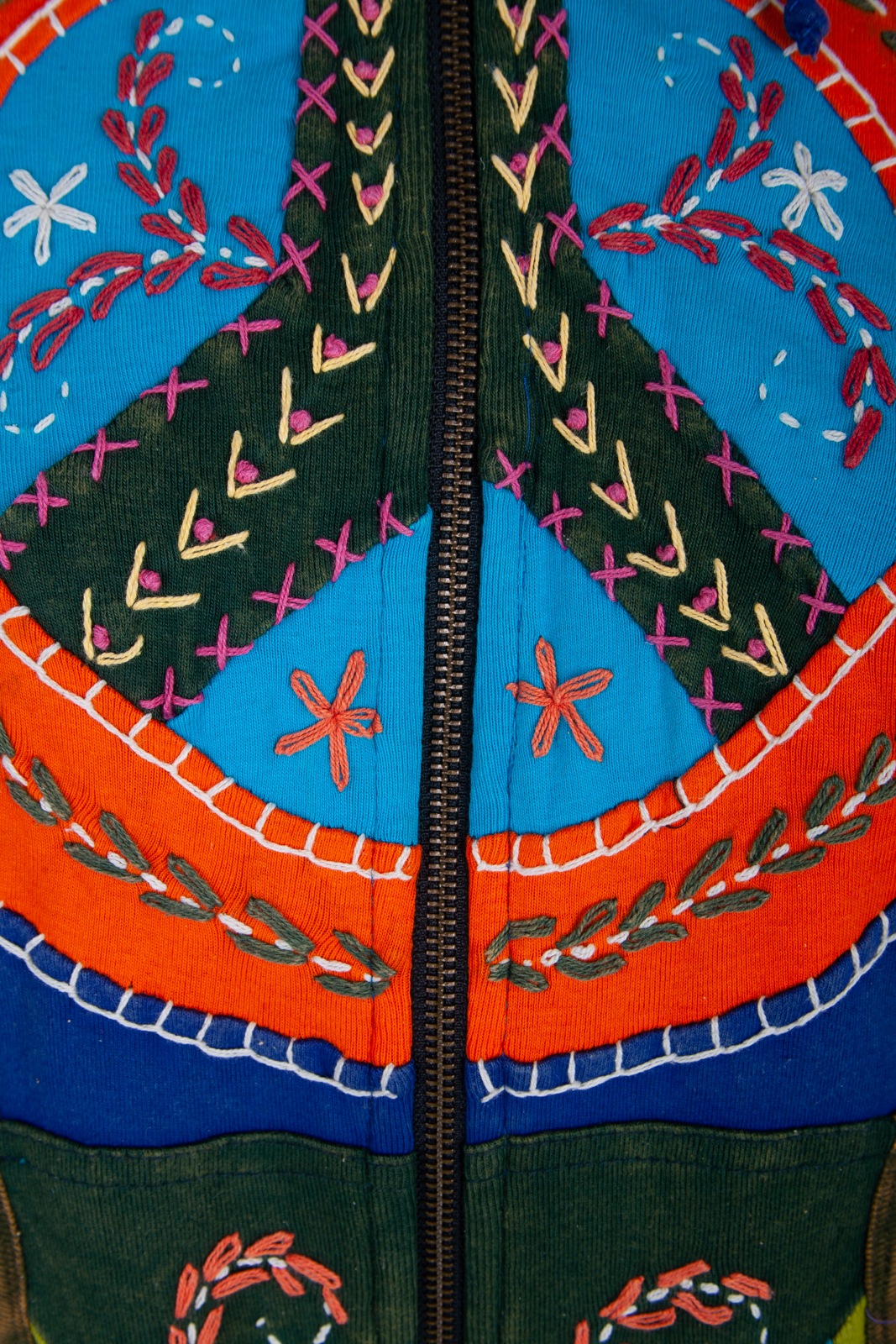 DEPROC Active Fleecejacke »Patchwork NUNAVUT FLOWER POWER Blue Sky & Color SUMMER«