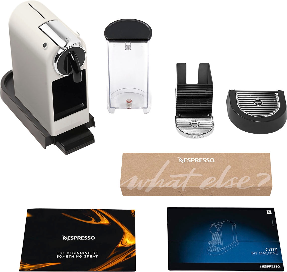 Nespresso Kapselmaschine EN Garantie von mit Kapseln »CITIZ DeLonghi, mit Jahren 7 3 inkl. XXL Willkommenspaket 167.W White«