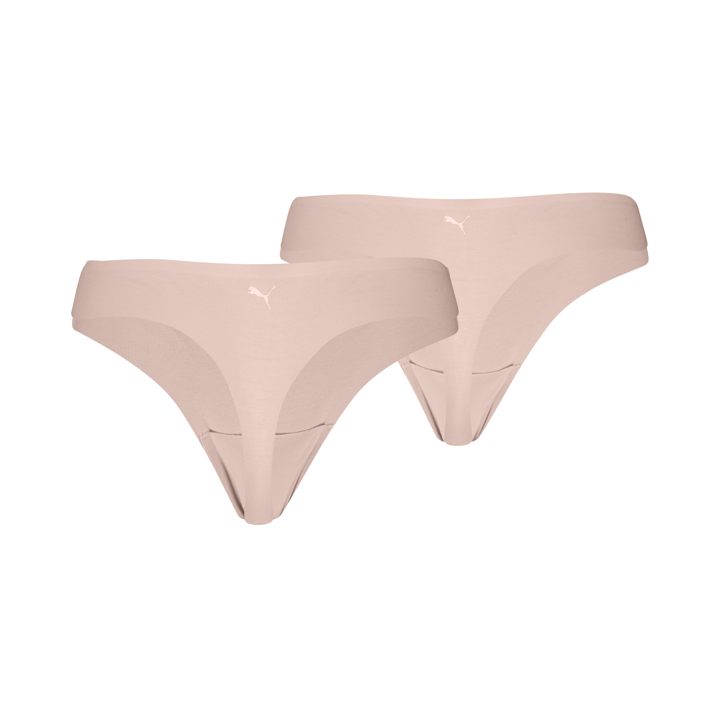 PUMA String »PUMA WOMEN INVISIBLE COTTON STRINGS« 2er Pack,  nahtlose Ränder für eine unsichtbare Passform